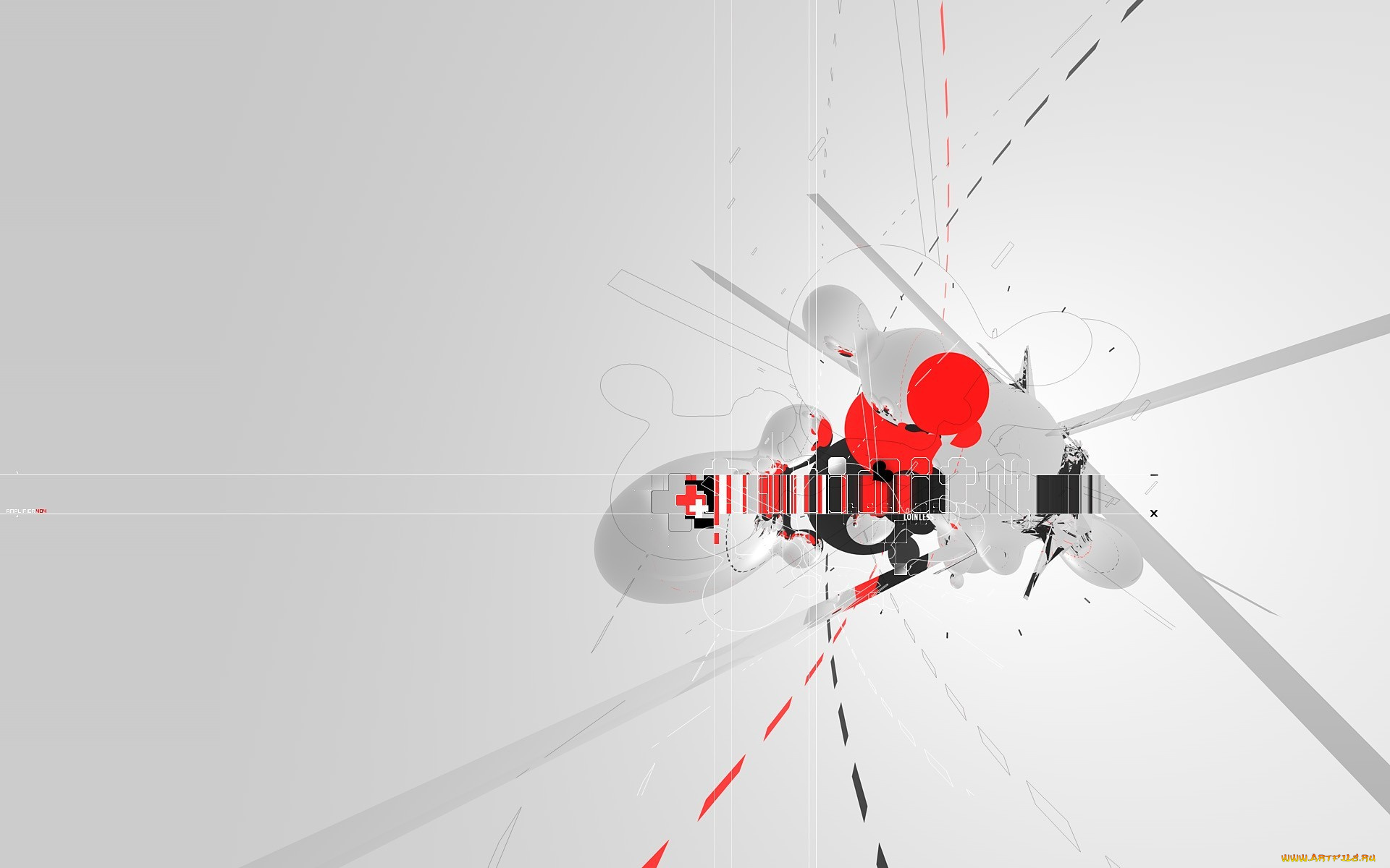 3д, графика, абстракция, , abstract, пунктир, черточки, линии, полосы, серый, фон