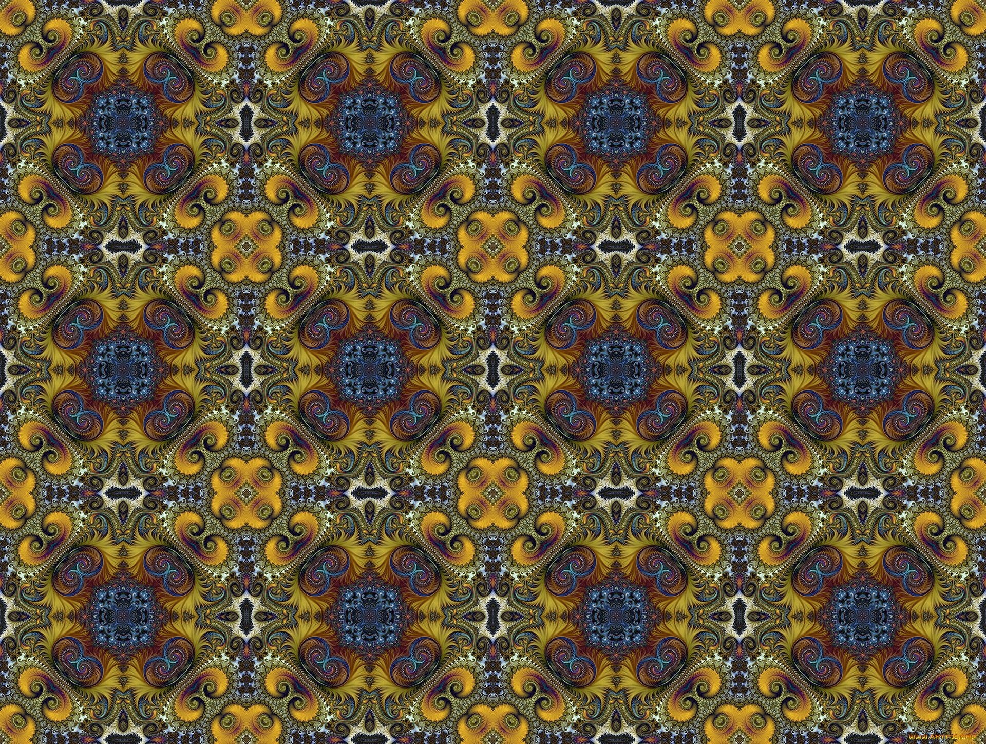 3д, графика, фракталы, , fractal, узор, цвета, фон