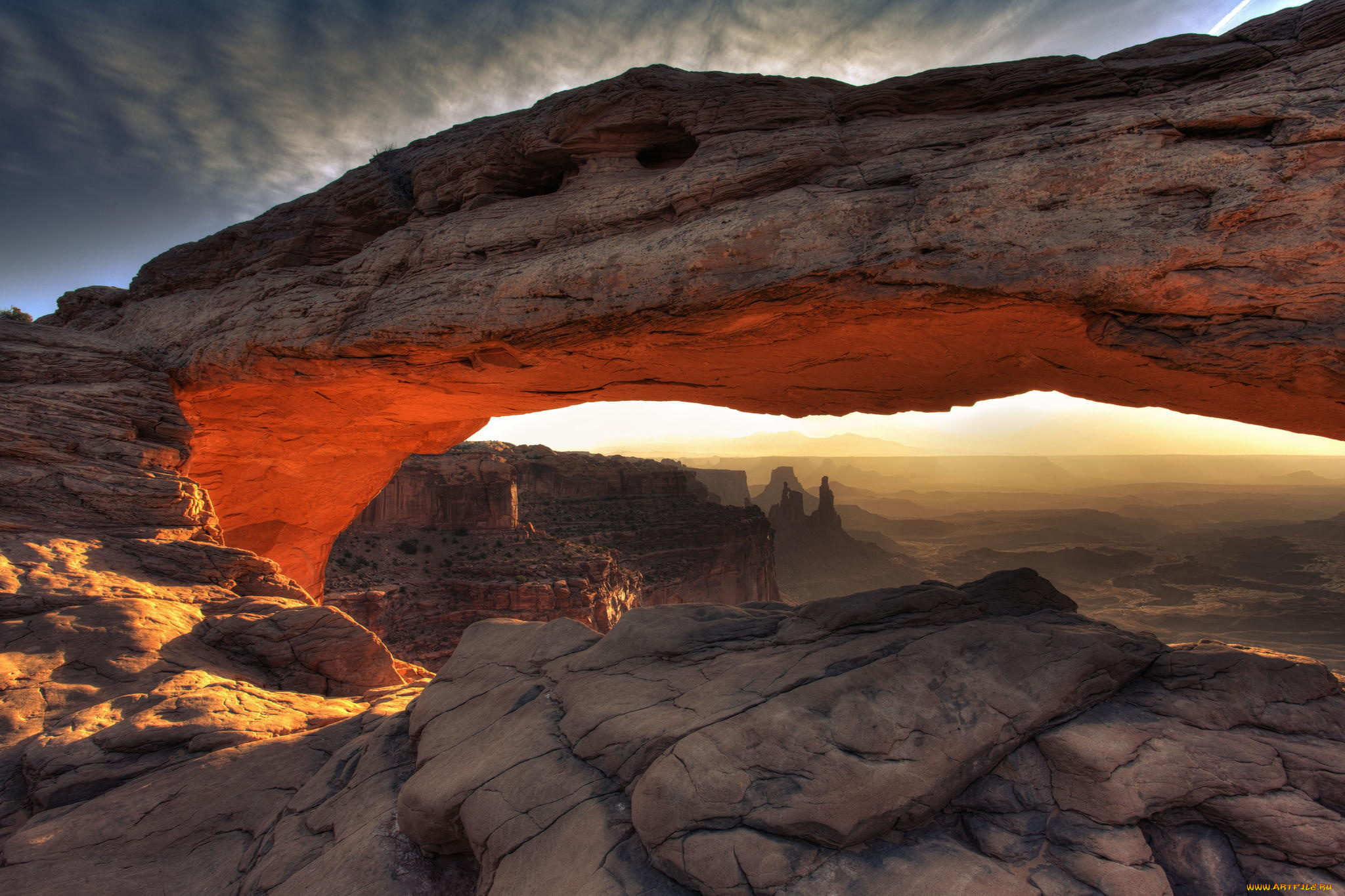 природа, горы, пейзаж, панорама, америка, mesa, arch, штат, canyonlands, national, park, юта, сша, каньон