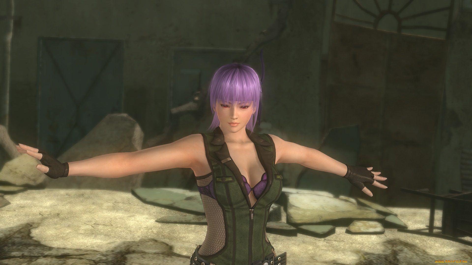 3д, графика, аниме, , anime, девушка, взгляд, фон