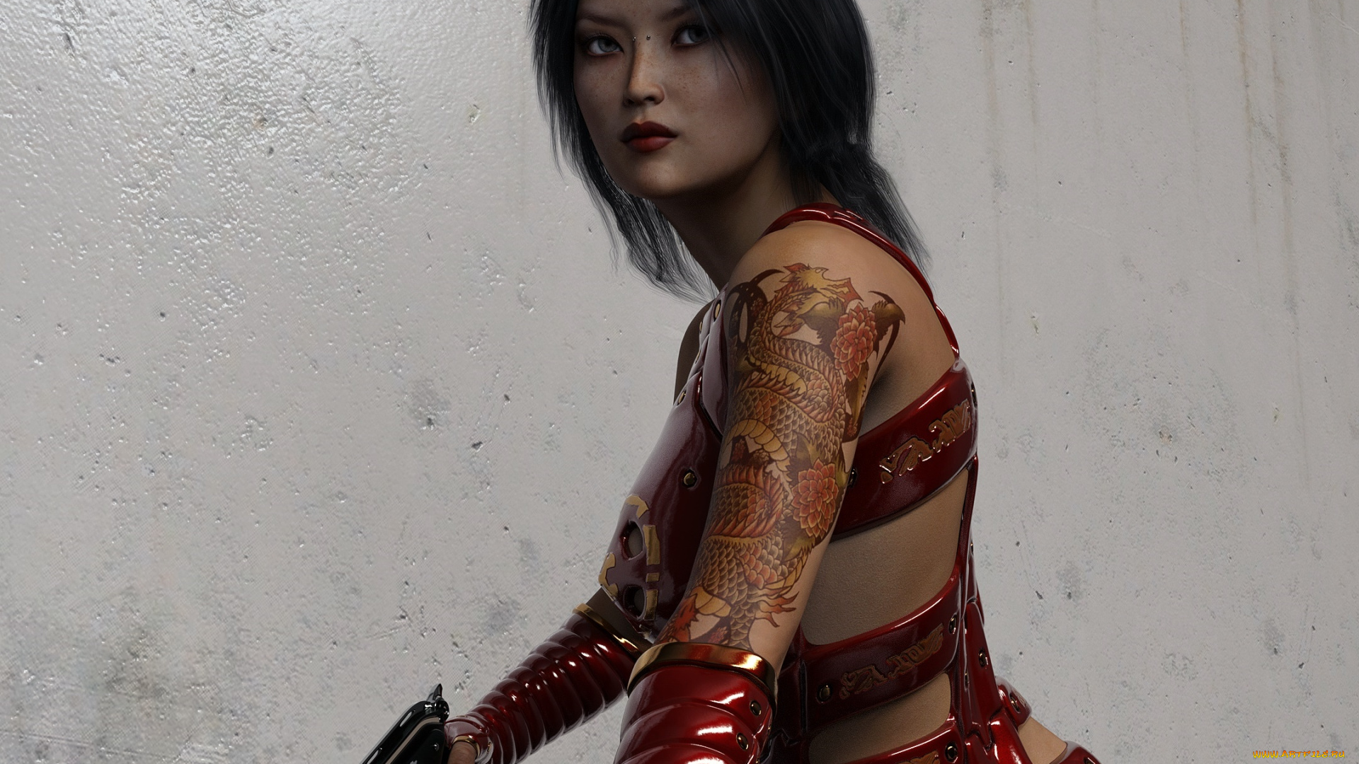 3д, графика, люди, , people, девушка, взгляд, фон