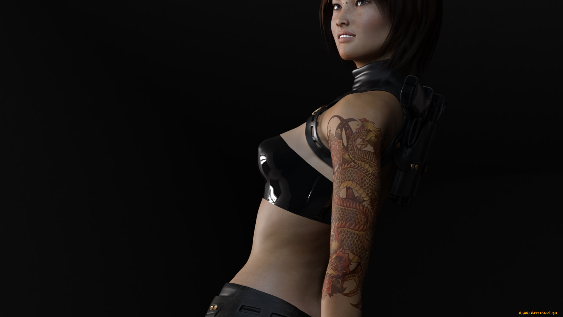 3д, графика, люди, , people, девушка, взгляд, фон