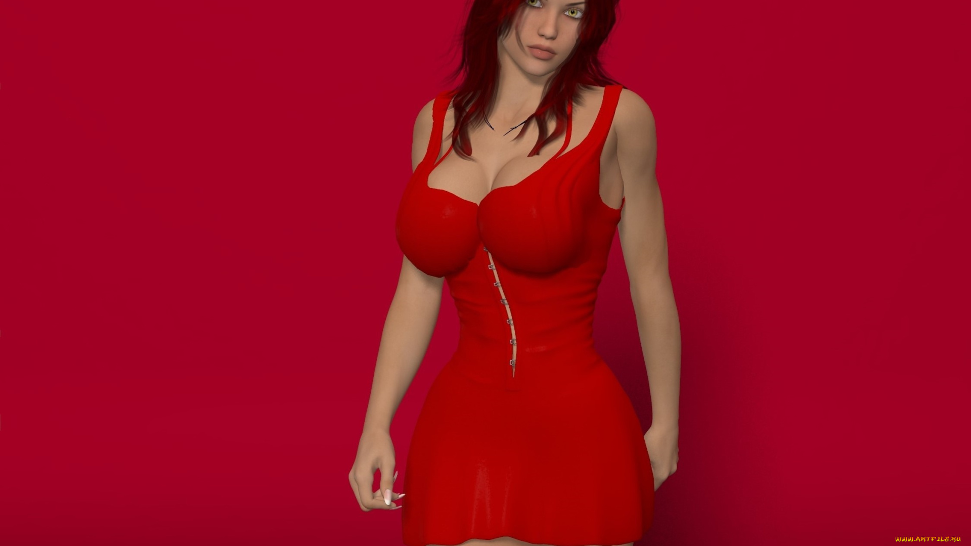 3д, графика, люди, , people, девушка, взгляд, фон