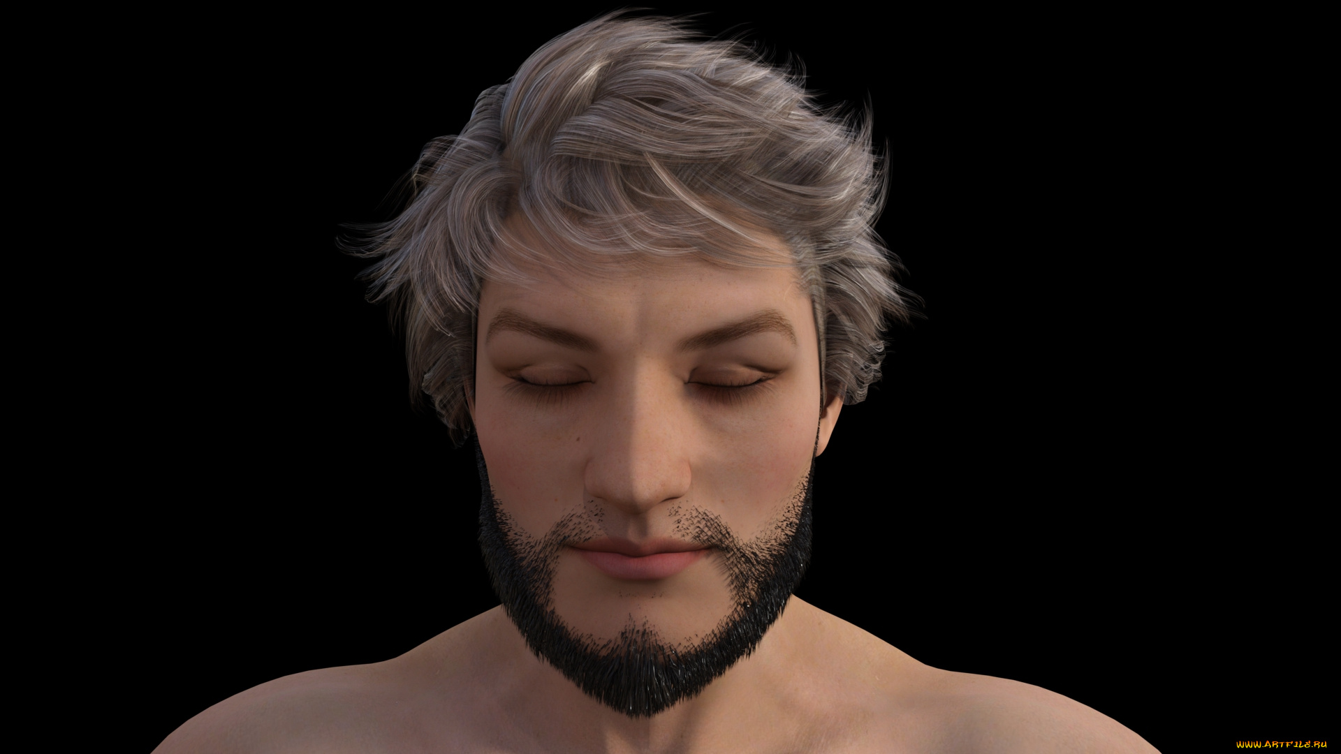 3д, графика, портрет, , portraits, фон, мужчина, взгляд