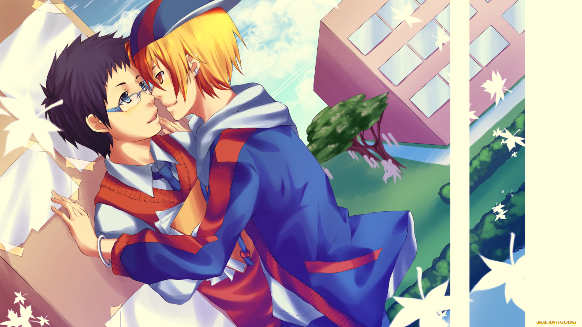 аниме, durarara, микадо, кида, парни, арт