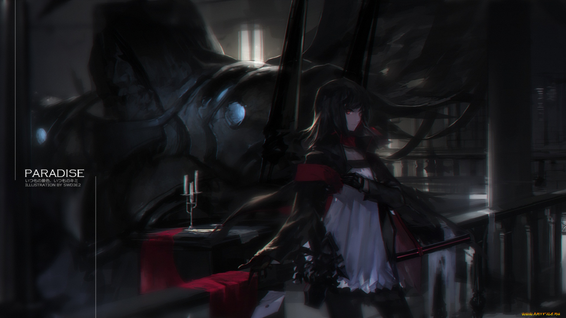 аниме, pixiv, fantasia, дквушка, swd3e2, pffk, paradise, арт, pixiv, fantasia