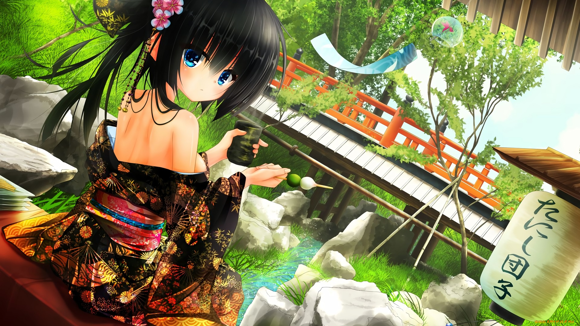 аниме, unknown, , другое, девочка, арт, tanishi, 0403, взгляд