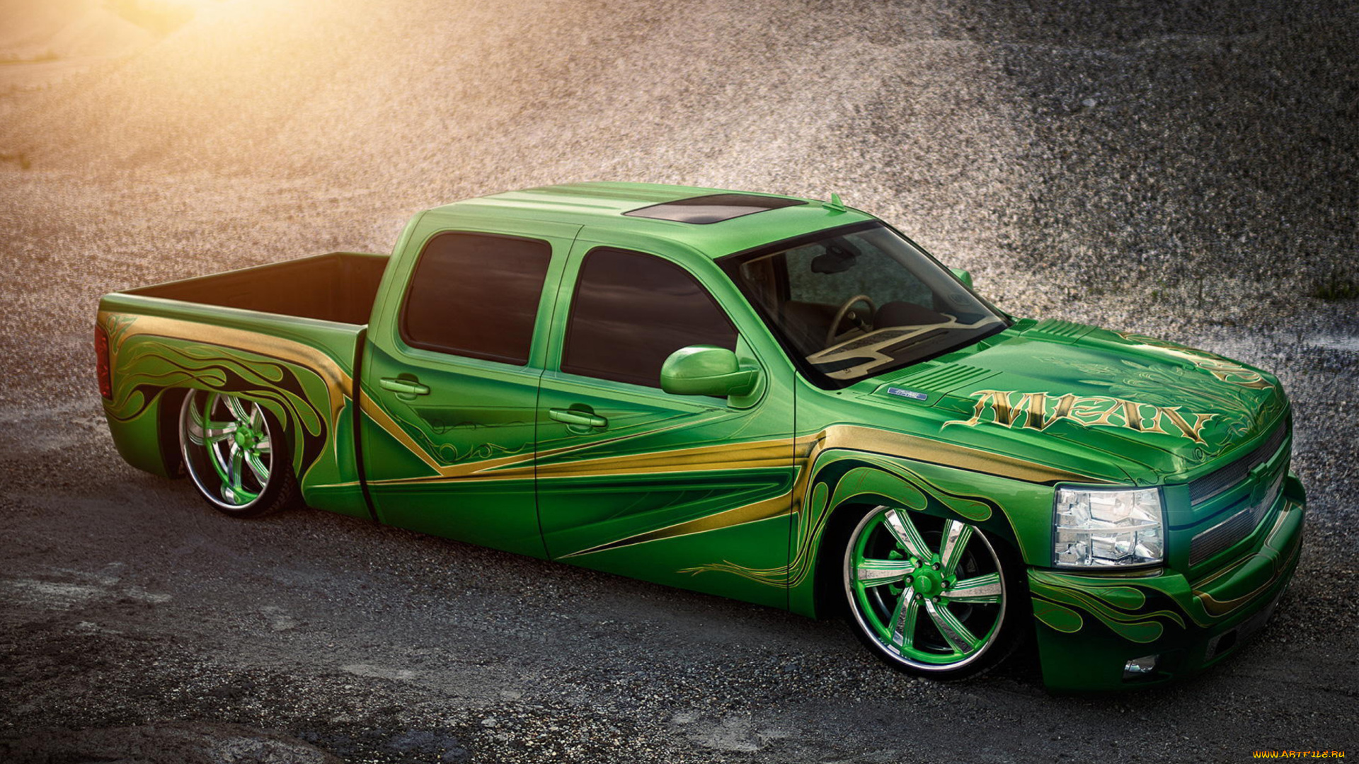 автомобили, custom, pick-up, silverado