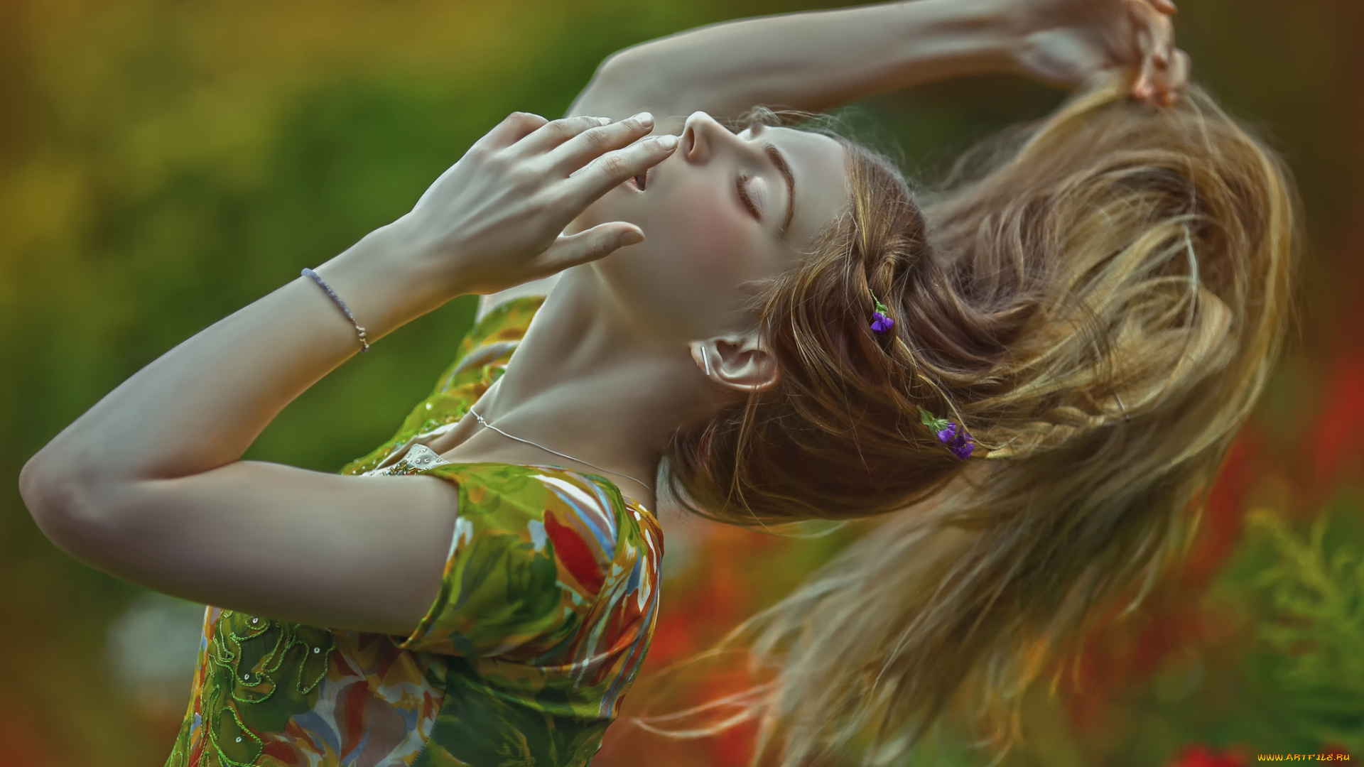 девушки, -unsort, , блондинки, взмах, волосы