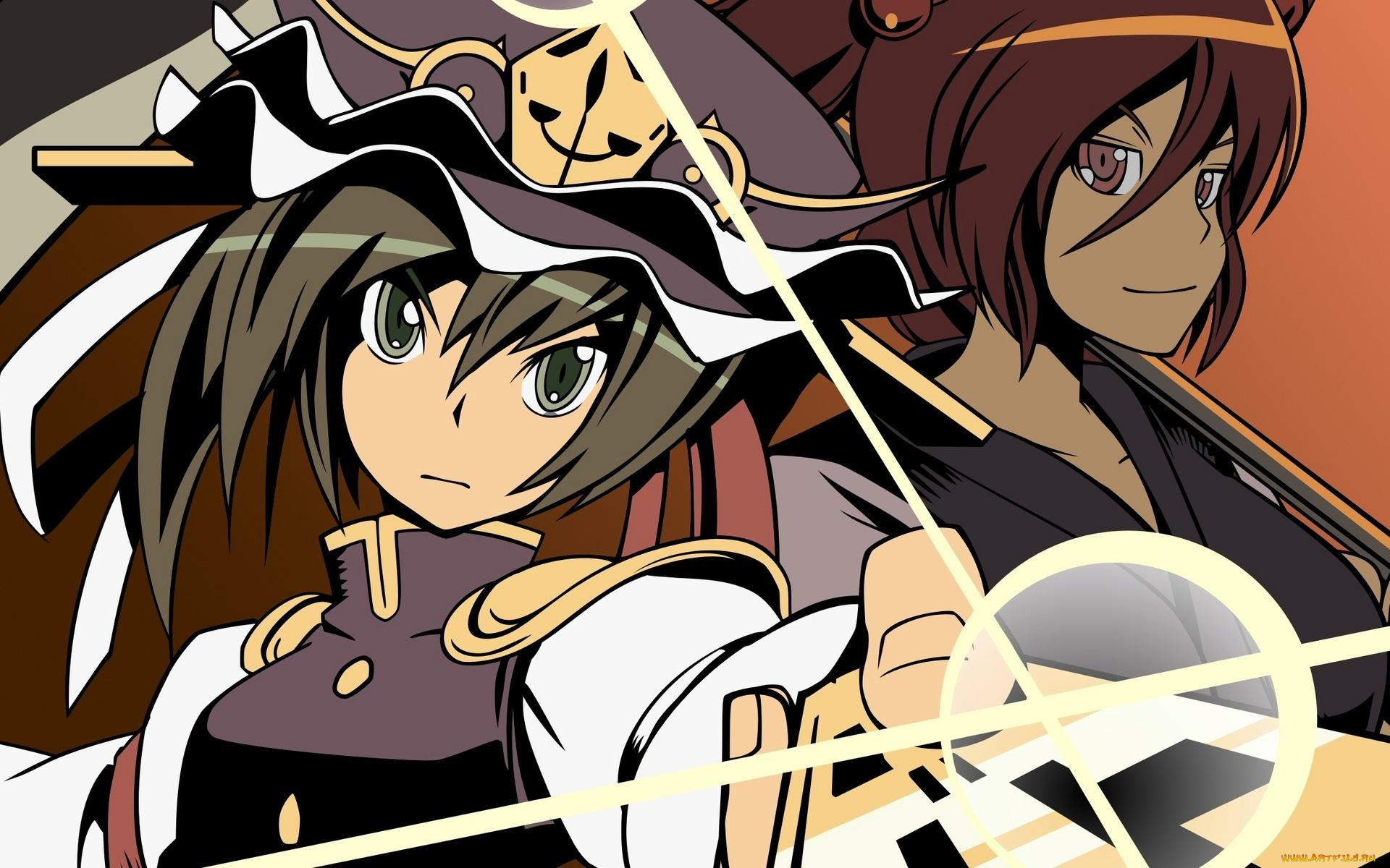 аниме, touhou, серьезность, девочки, кепка, костюмы