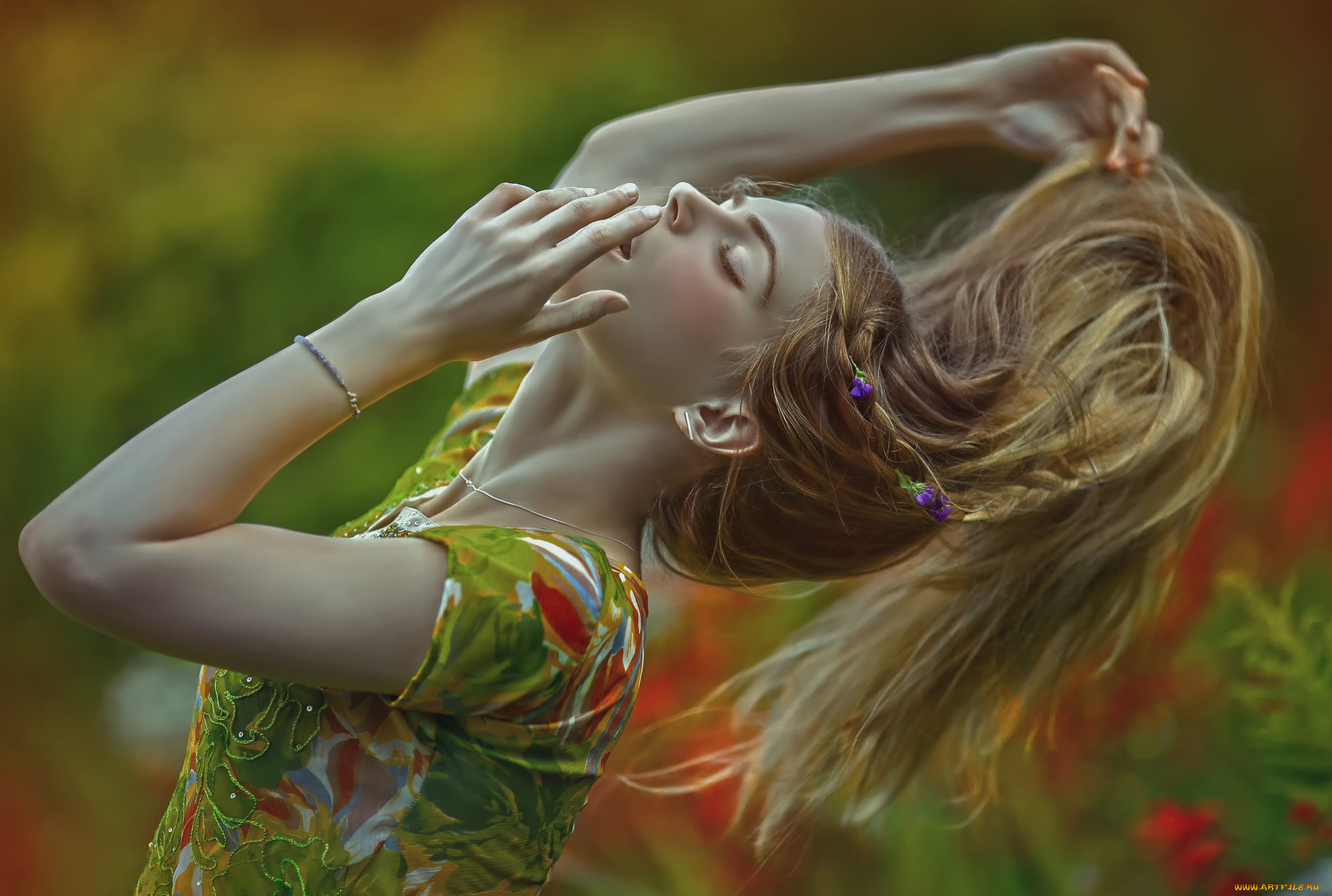 девушки, -unsort, , блондинки, взмах, волосы