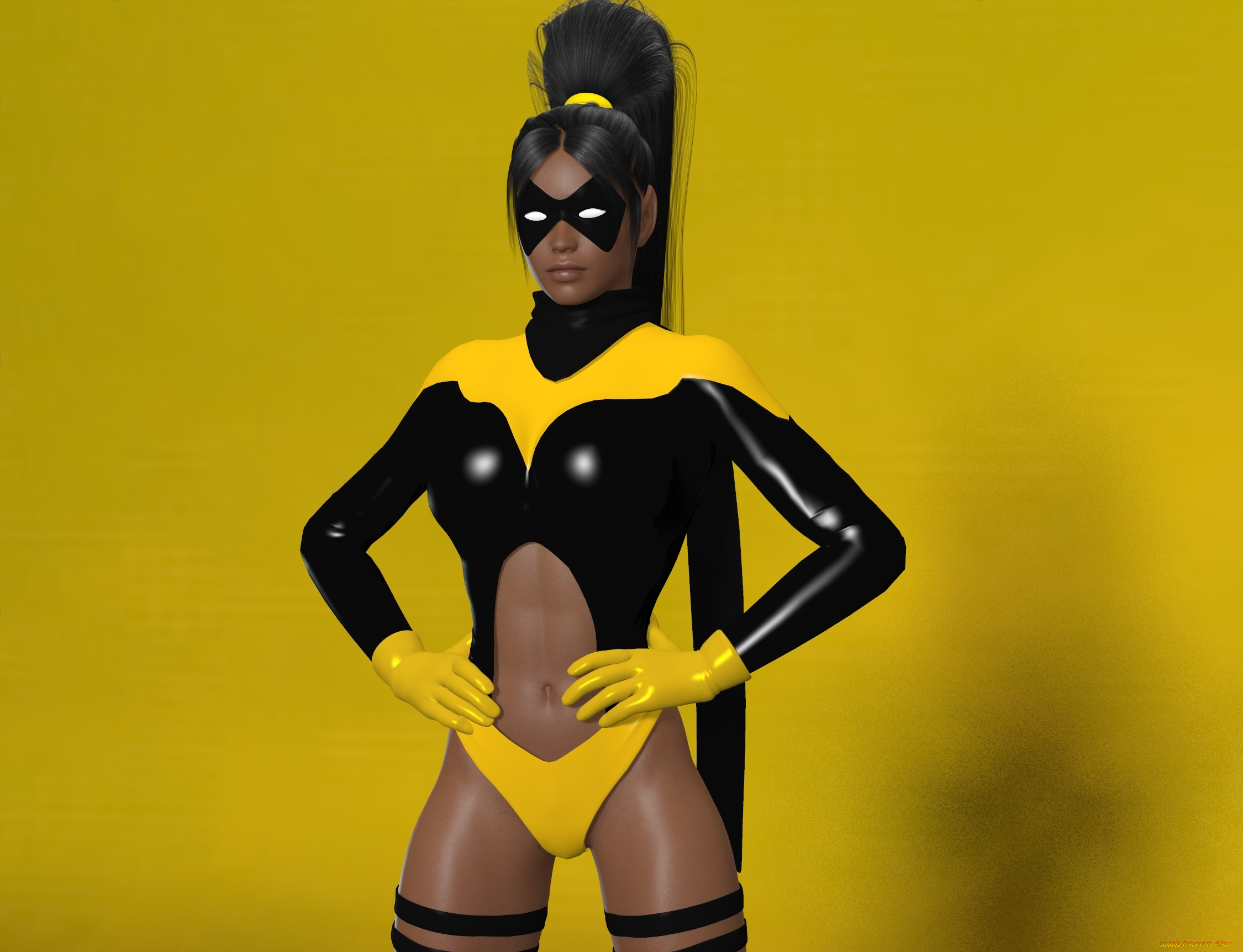 3д, графика, существа, , creatures, девушка, взгляд, фон, маска