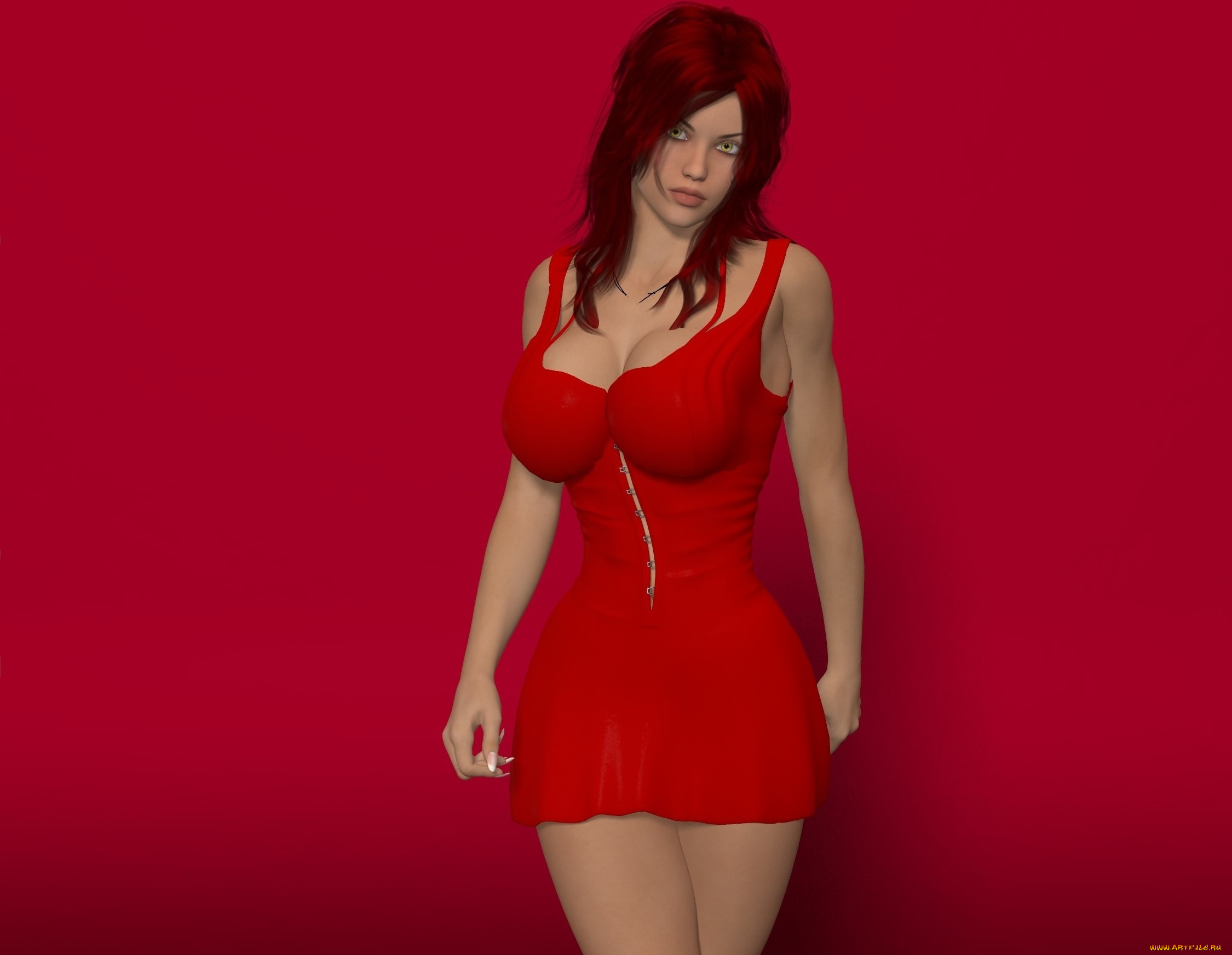 3д, графика, люди, , people, девушка, взгляд, фон