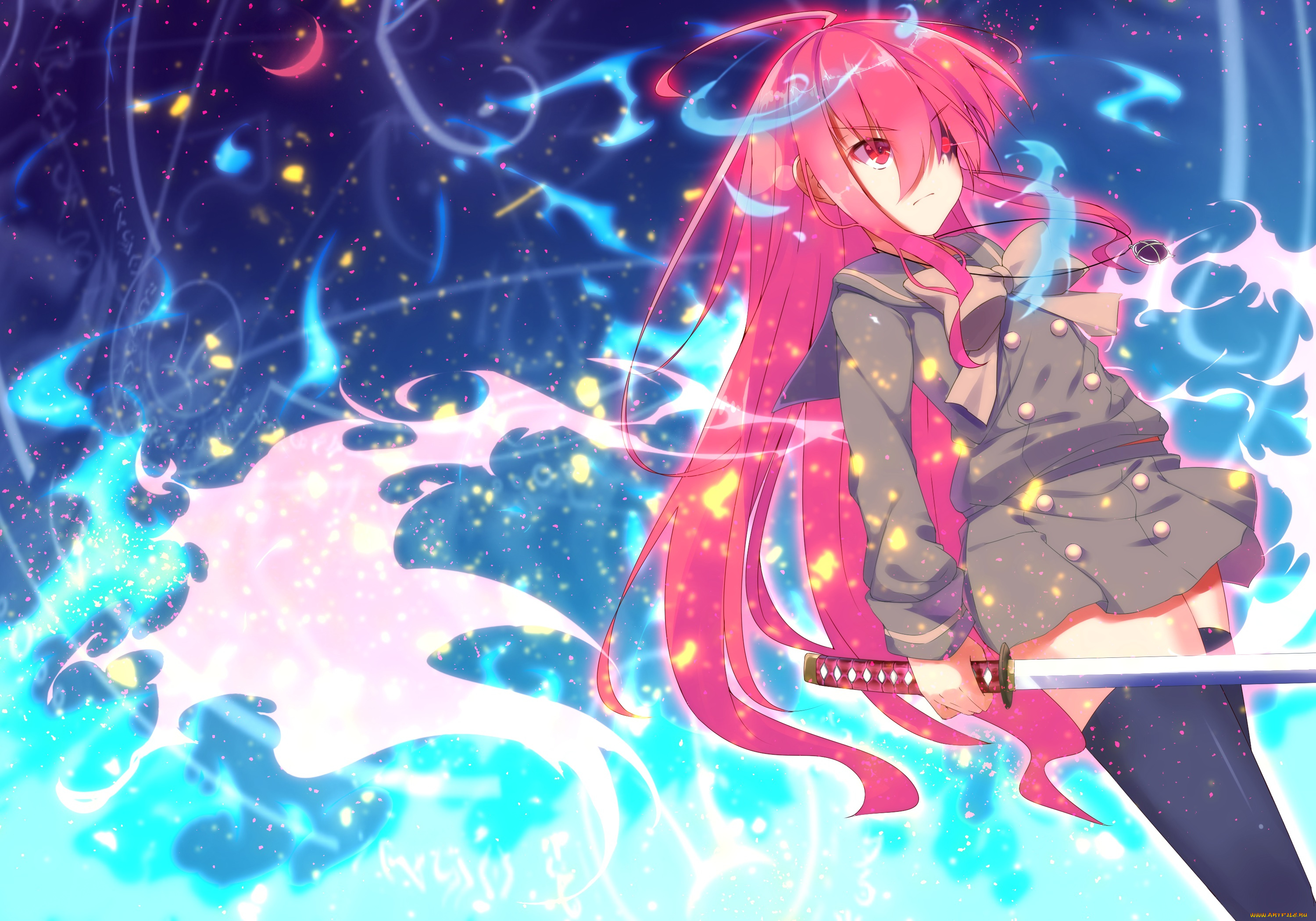 аниме, shakugan, no, shana, shana, shakugan, no, nakada, daichi, девушка