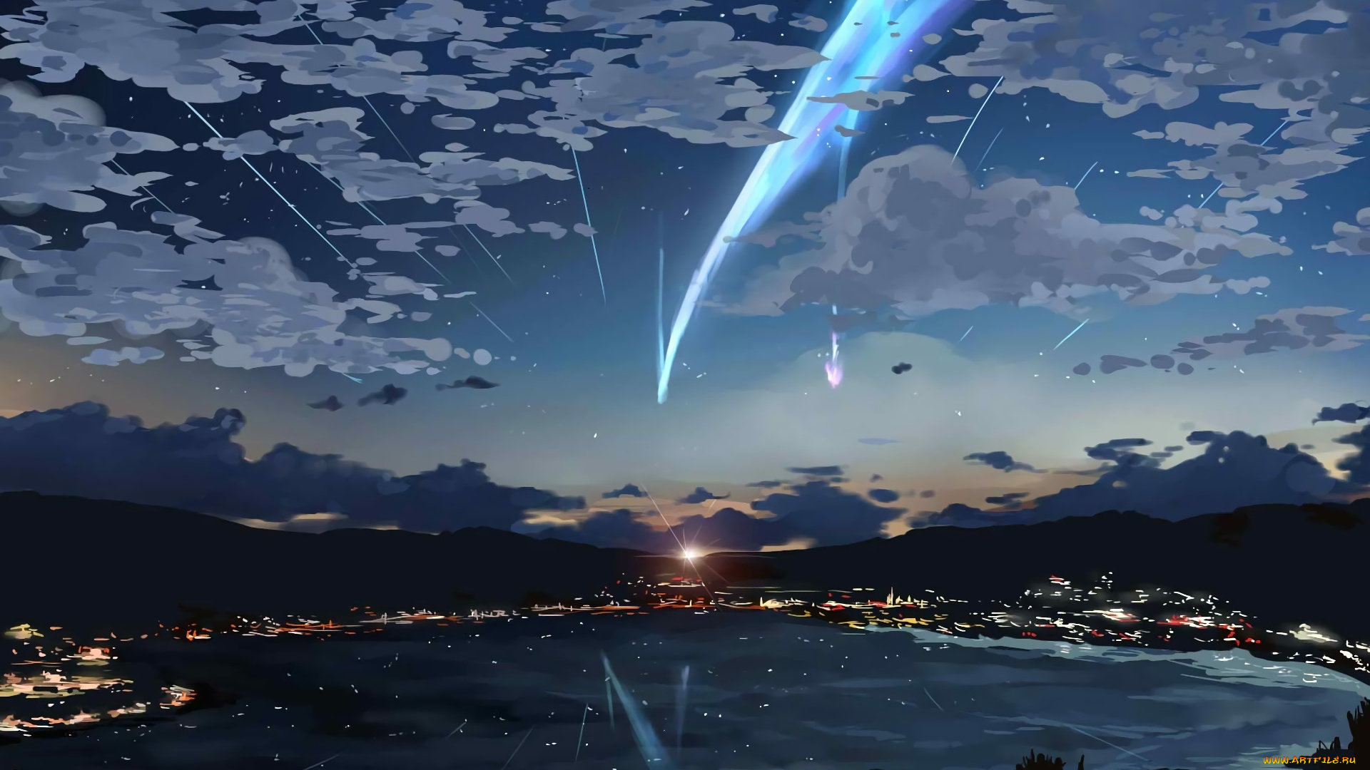 аниме, kimi, no, na, wa, комета