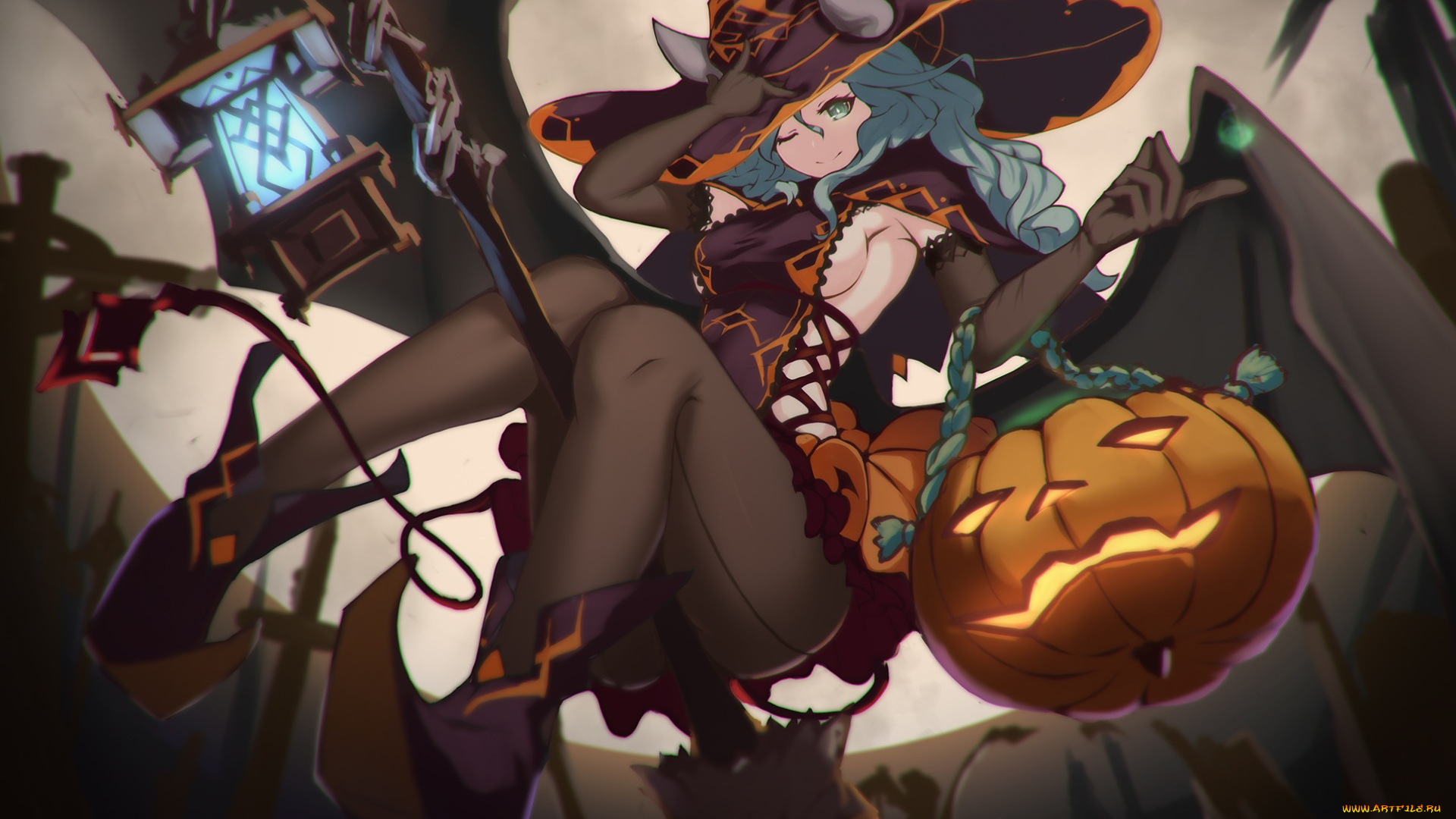 аниме, магия, , колдовство, , halloween, хеллоуин