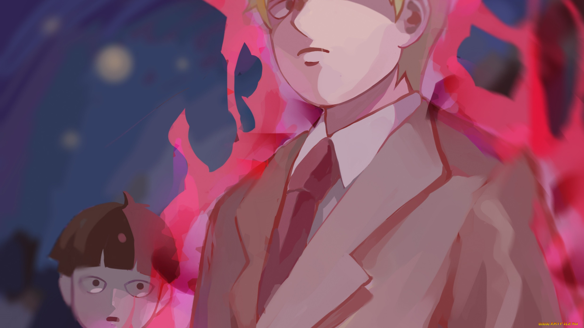 аниме, mob, psycho, 100, кагеяма, шигео, рейген, аратака