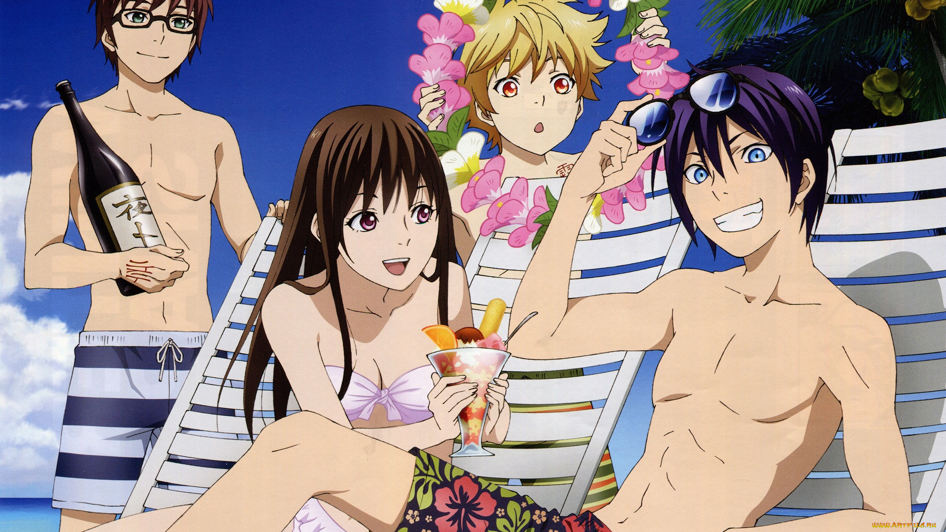 аниме, noragami, Ято, юкине, инори