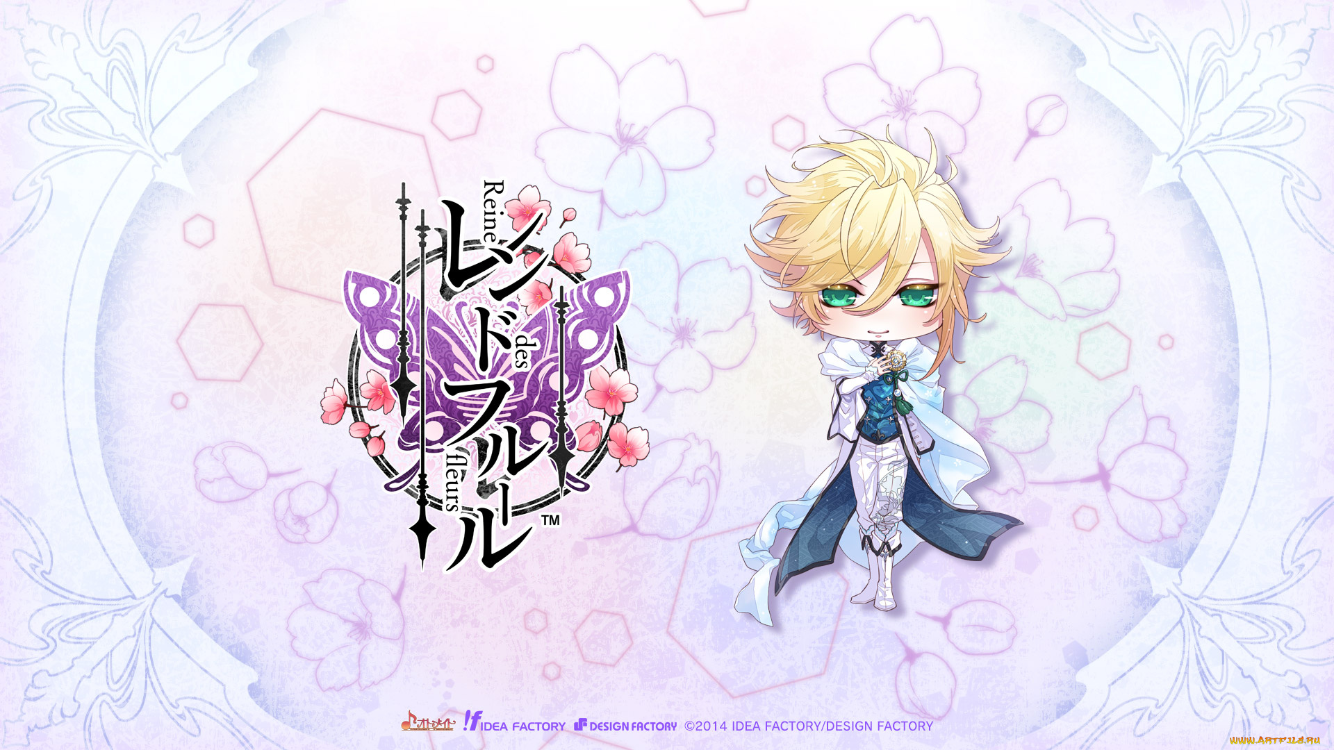 аниме, reine, des, fleurs, малыш