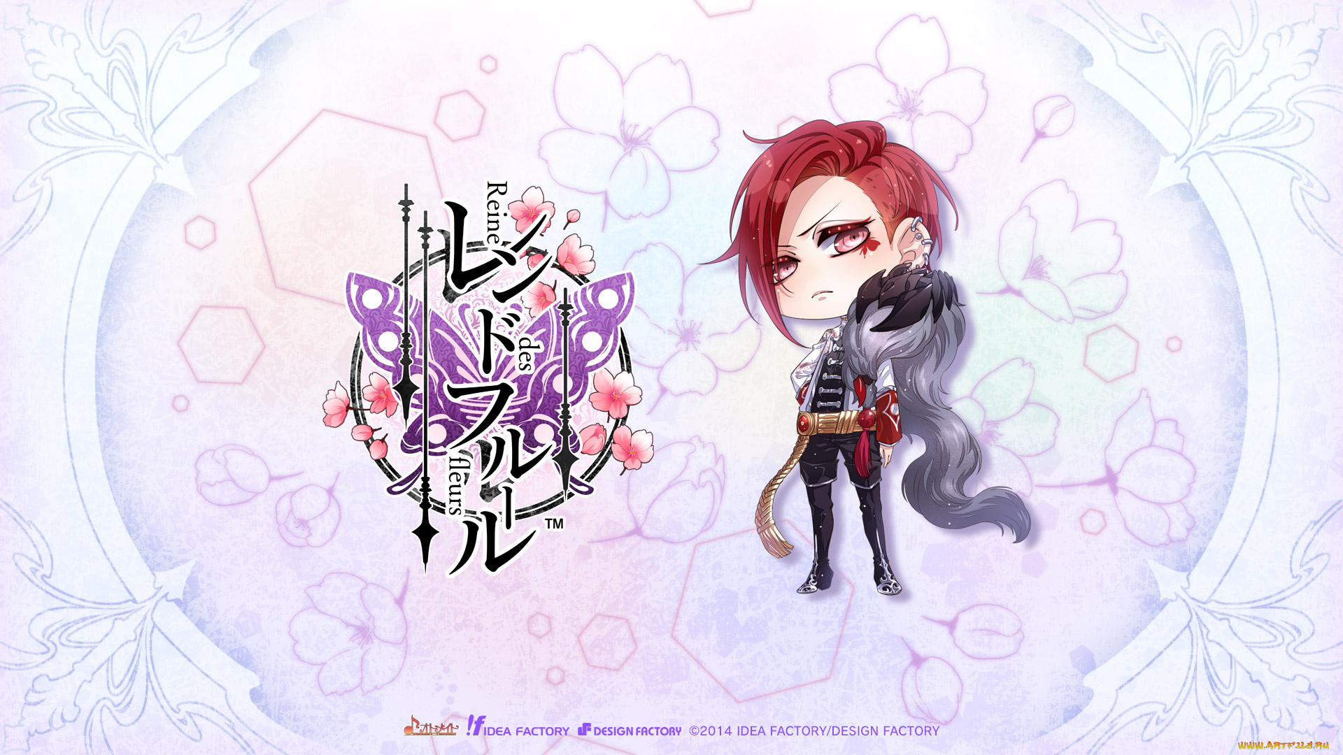 аниме, reine, des, fleurs, малыш