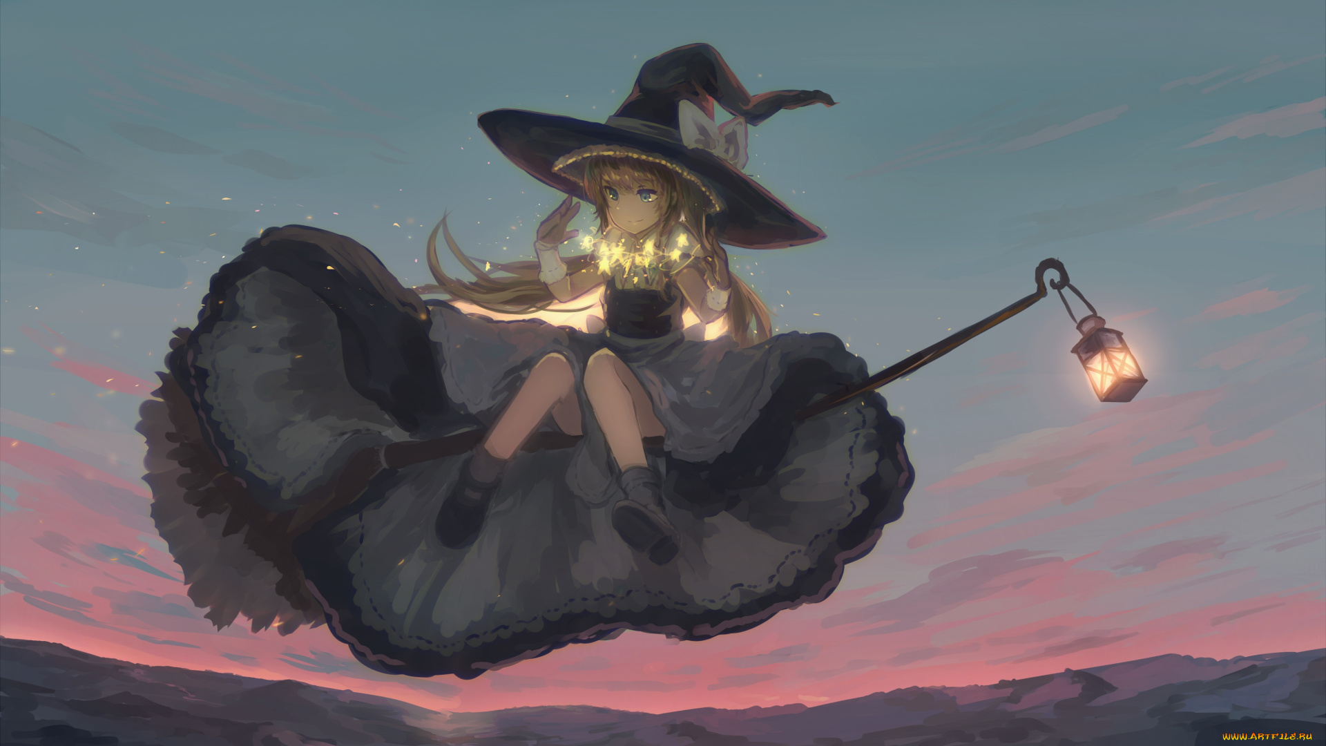 аниме, touhou, kirisame, marisa