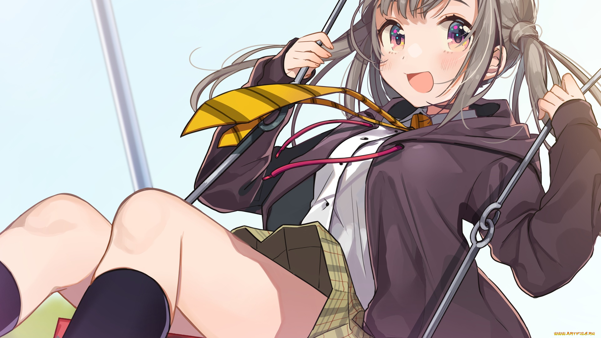 аниме, unknown, , другое, фон, девушка, взгляд