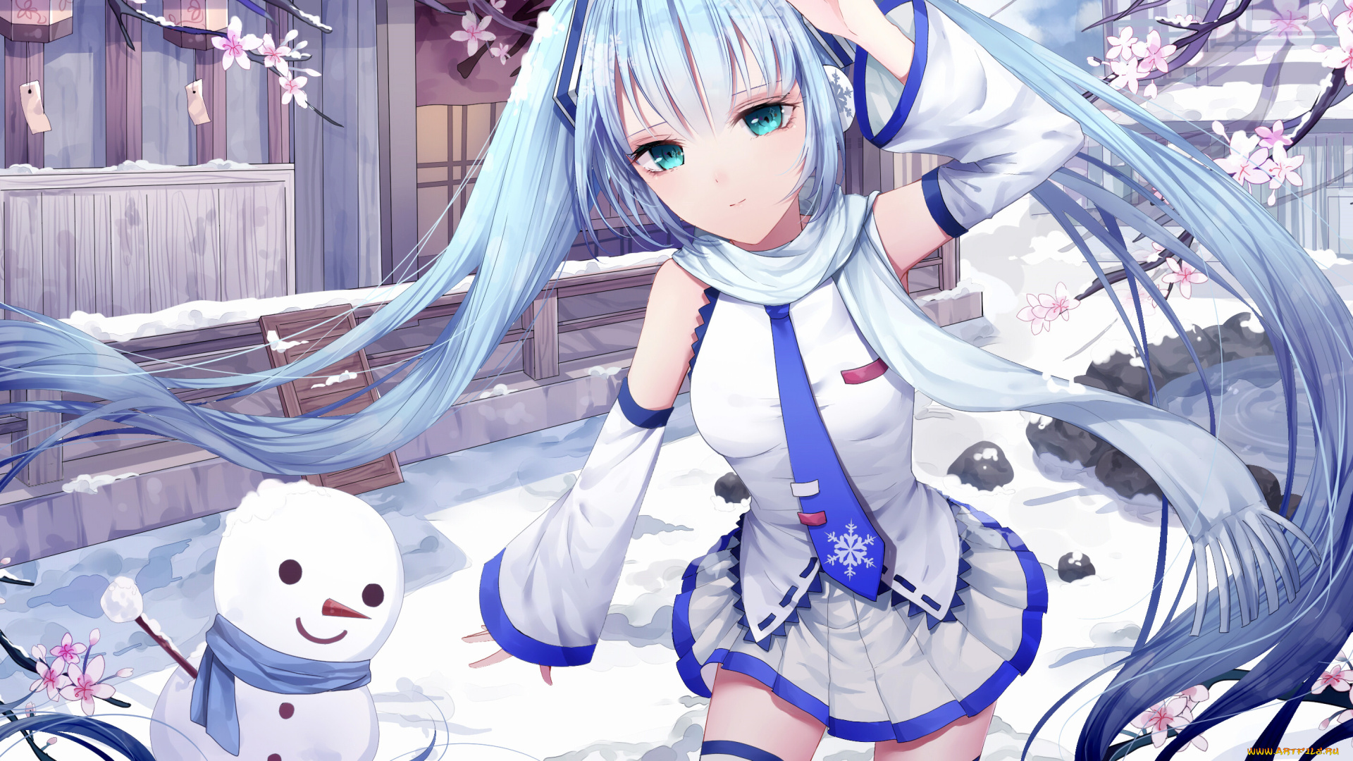 аниме, vocaloid, hatsune, miku