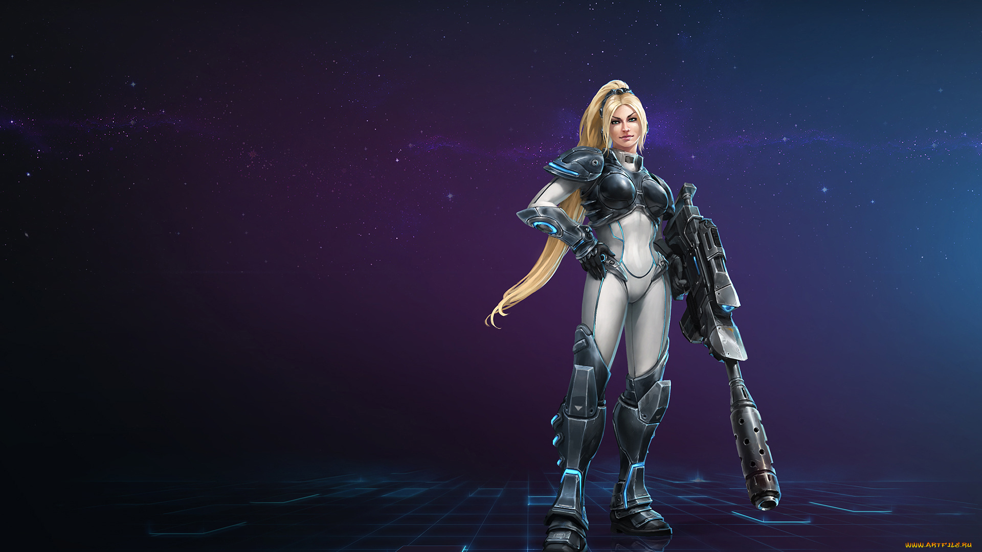 фэнтези, роботы, , киборги, , механизмы, фон, девушка, взгляд, униформа, оружие