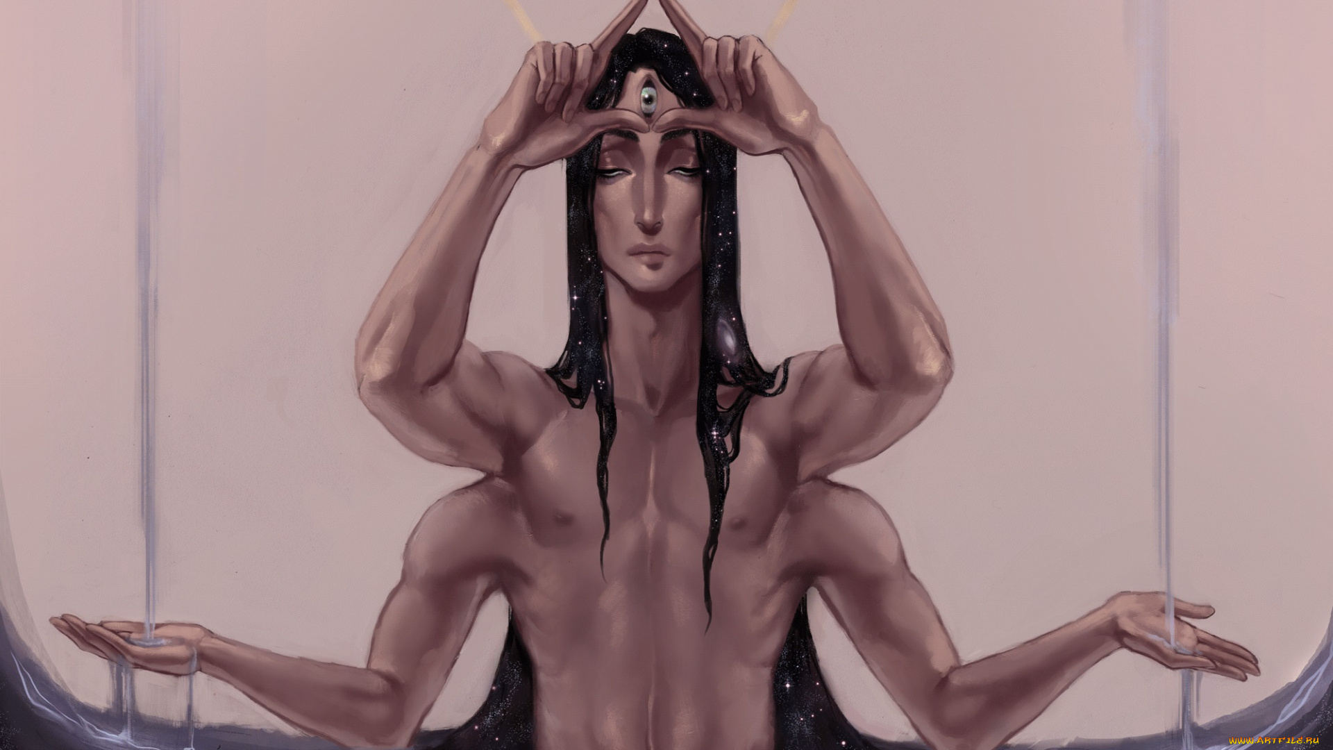 фэнтези, существа, существо, парень