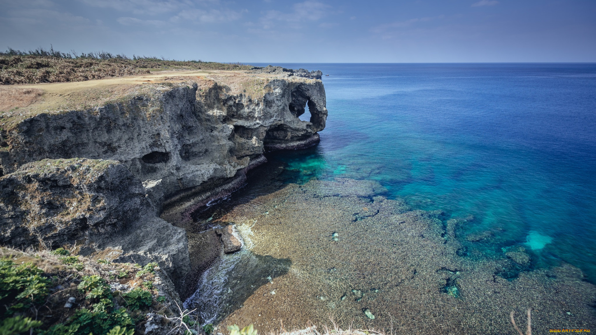 природа, побережье, море, берег