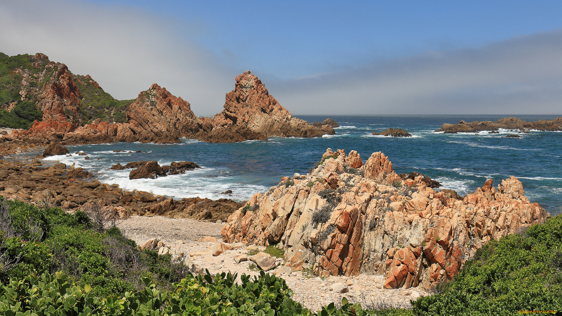 природа, побережье, море, берег