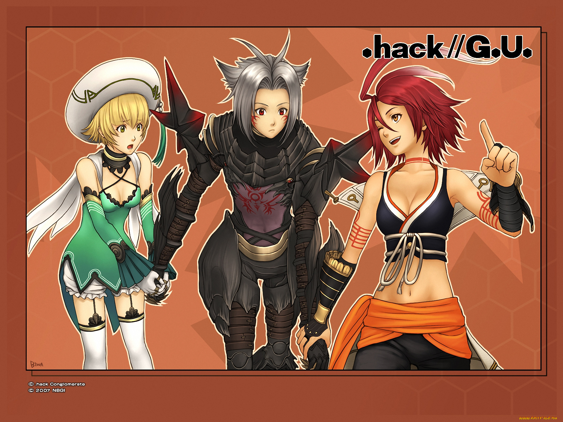 аниме, hack, sign, haseo, atoli, alkaid