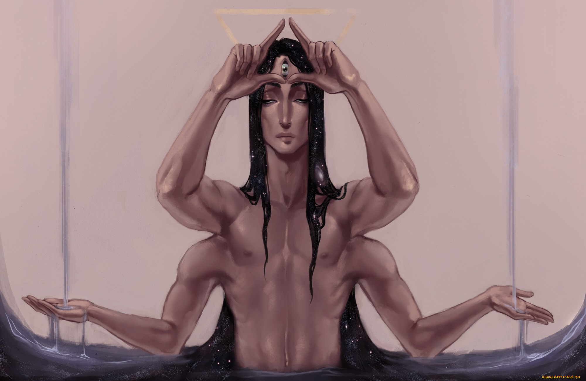 фэнтези, существа, существо, парень