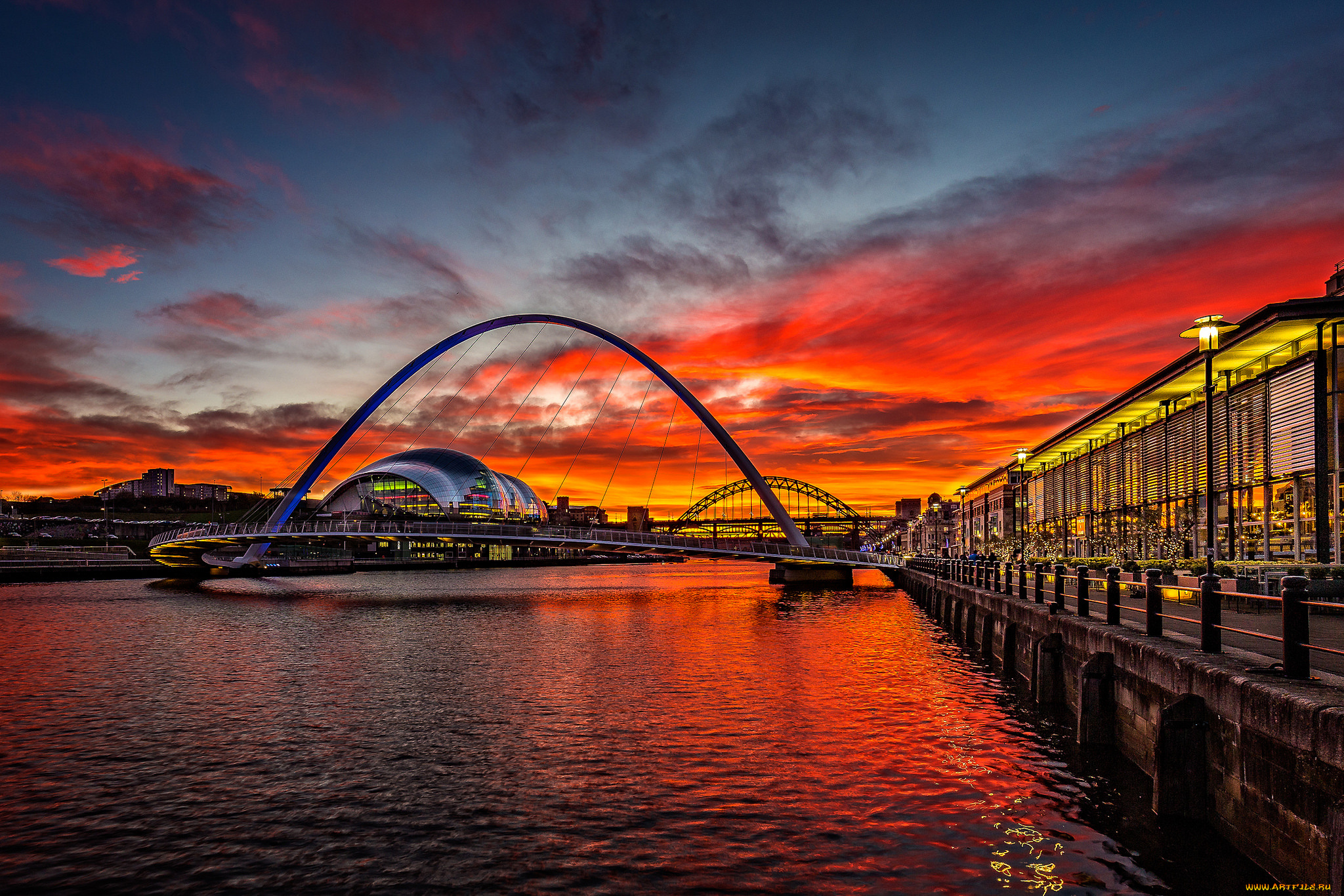 города, -, мосты, гавань