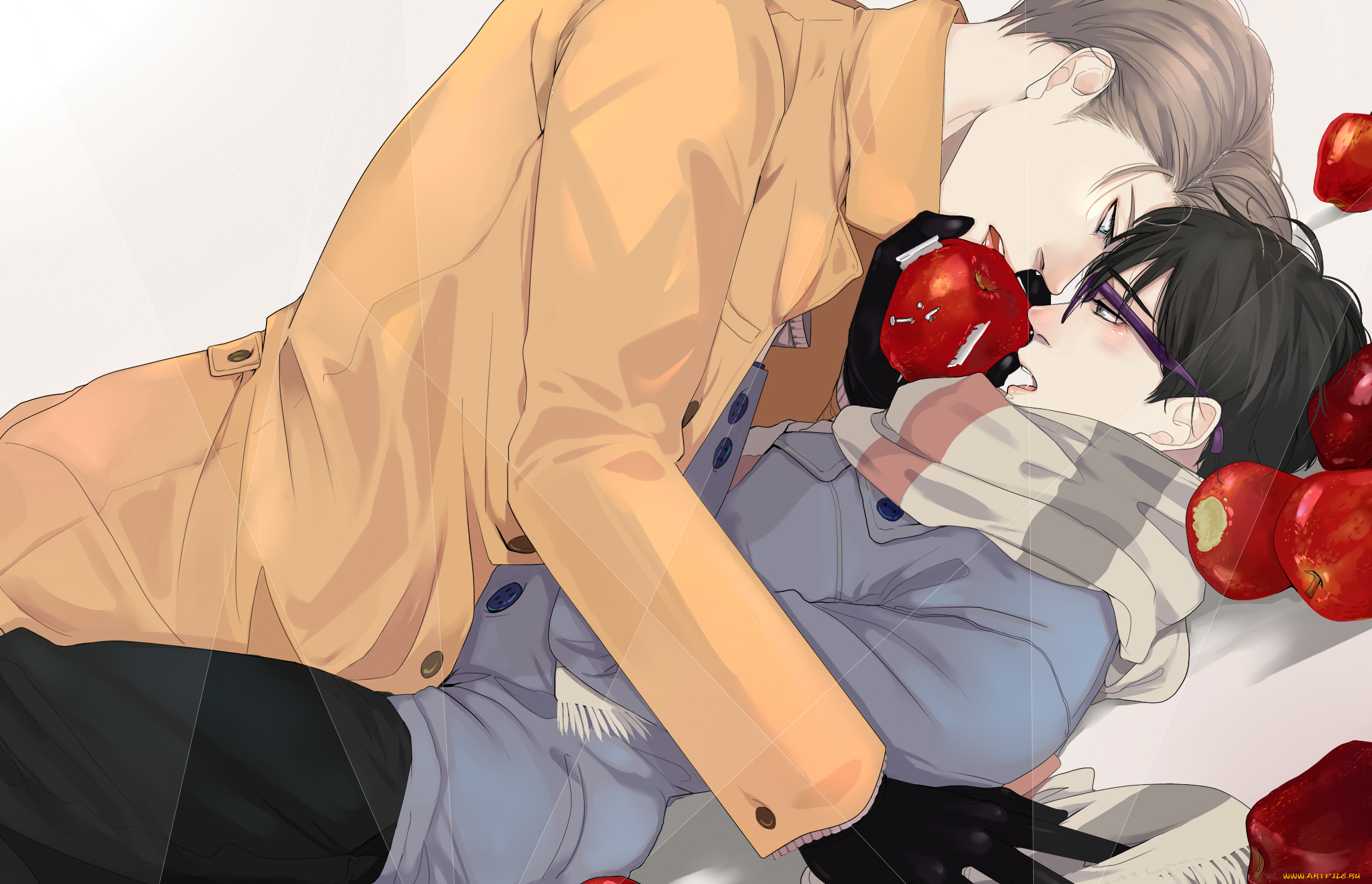 аниме, yuri, on, ice, katsuki, yuuri, victor, nikiforov