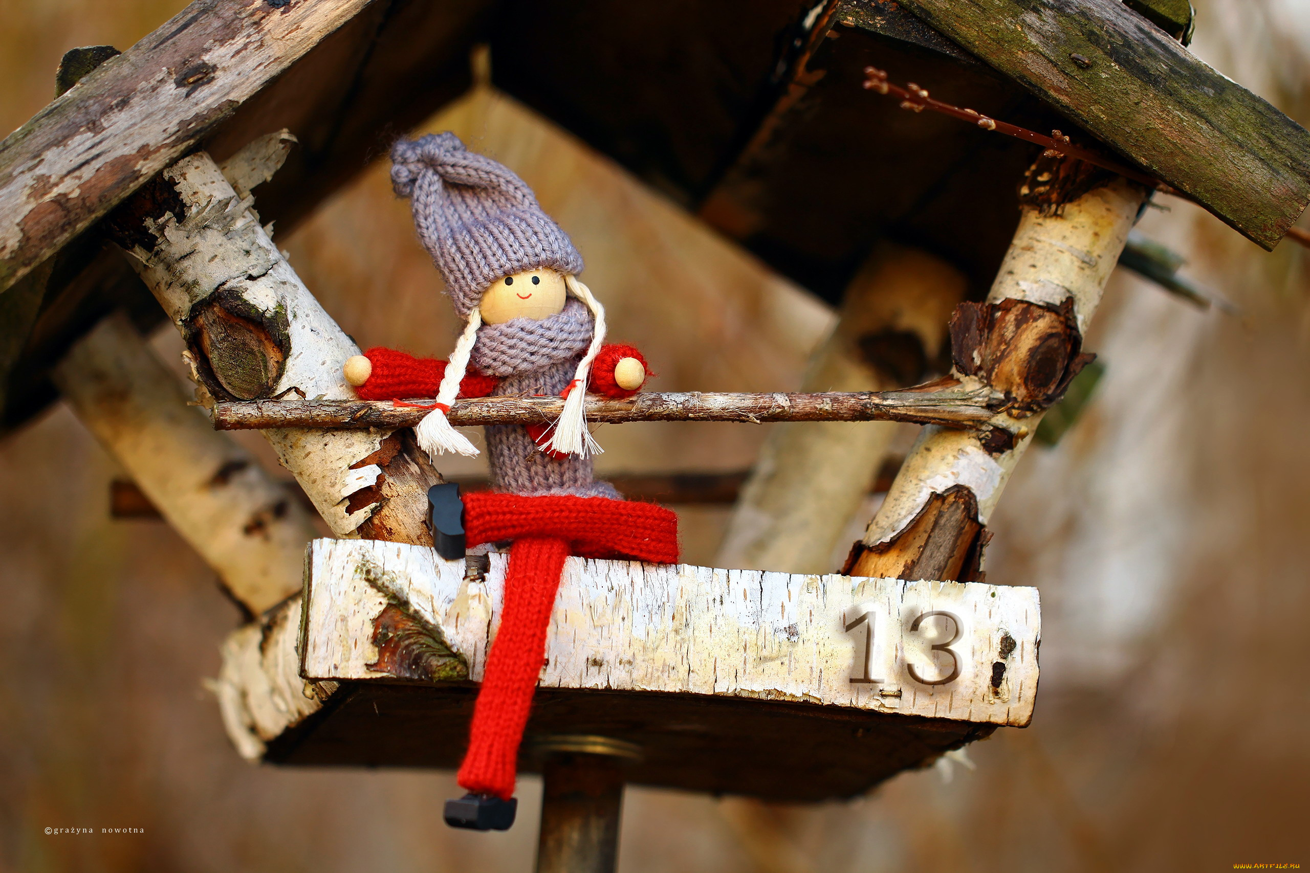 праздничные, фигурки, куколка, кормушка