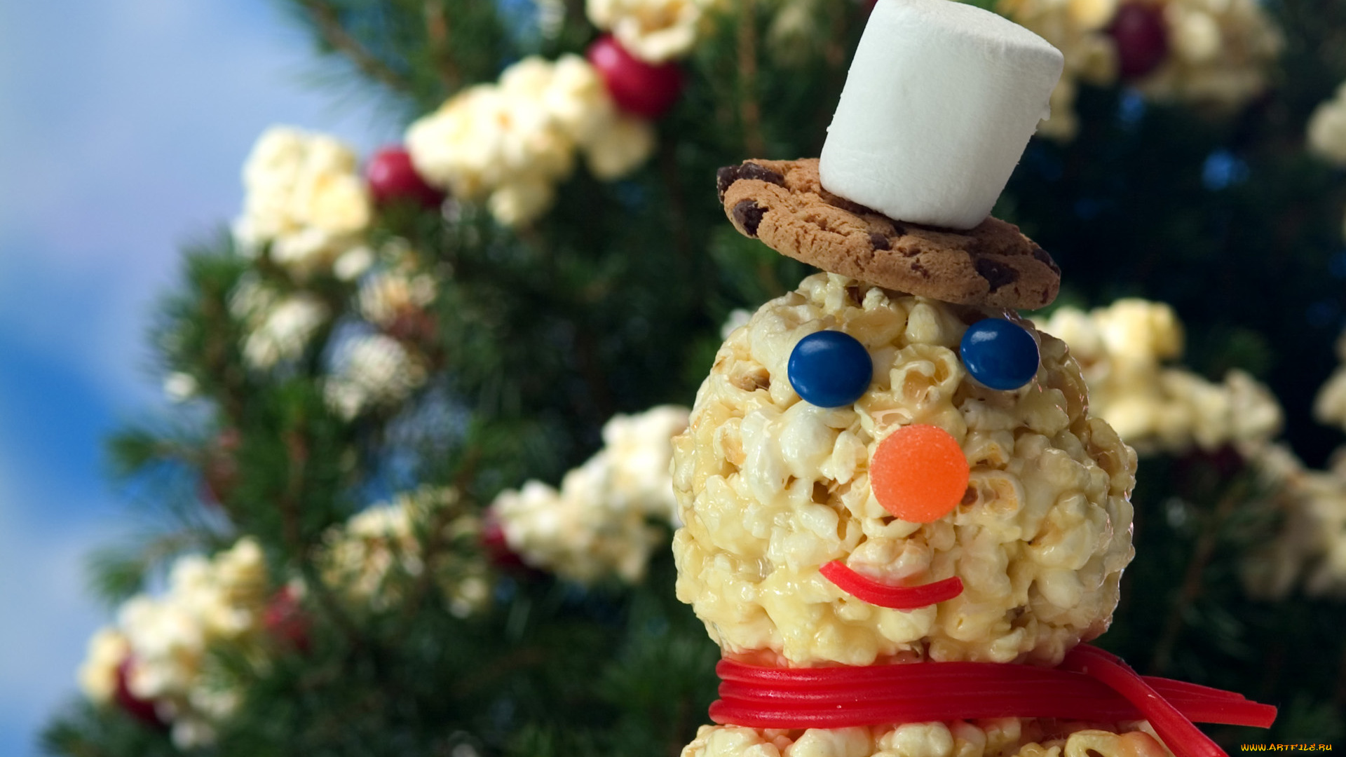 праздничные, угощения, снеговик, печенье, ёлка