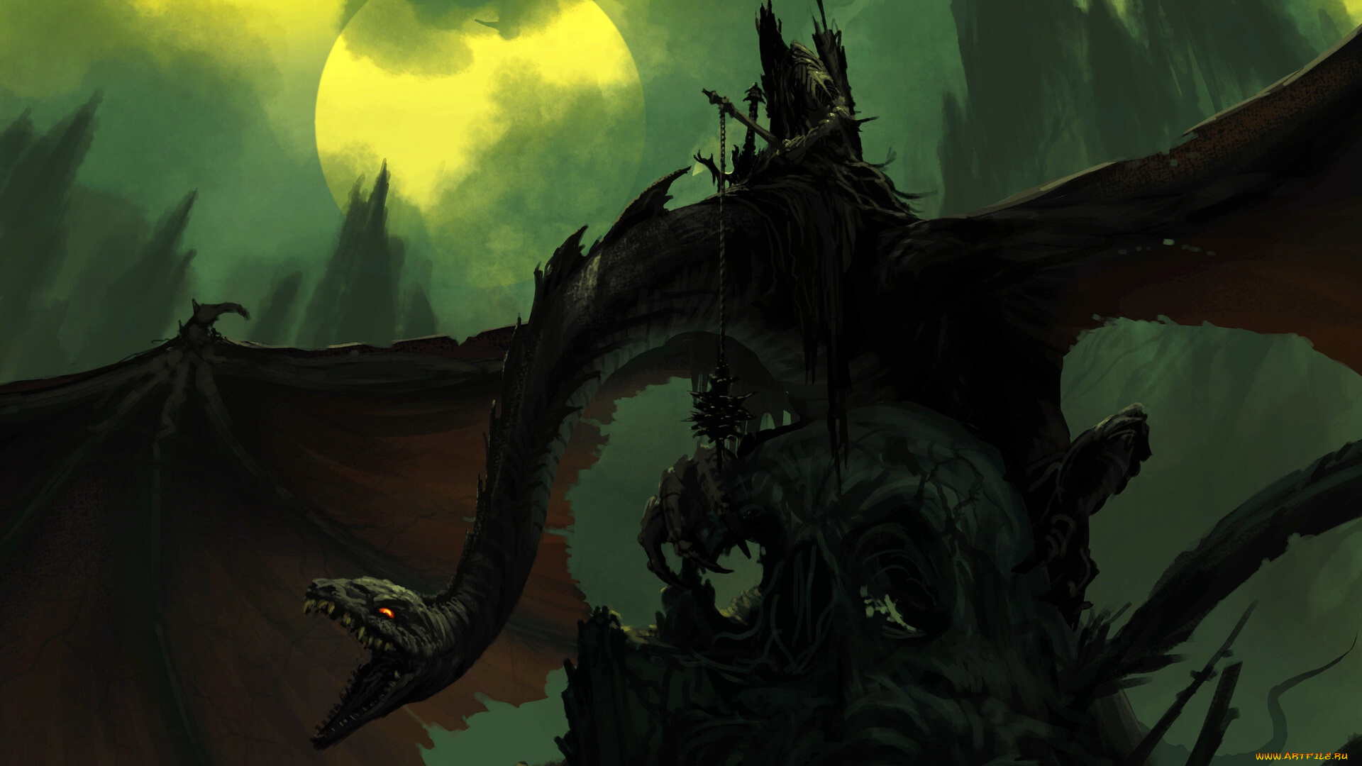 фэнтези, драконы, мощь