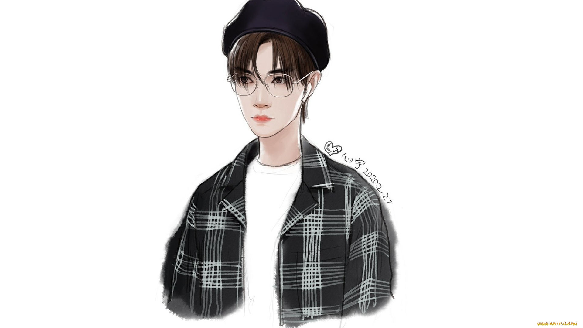 рисованное, люди, сун, цзиян, китайский, актёр, певец