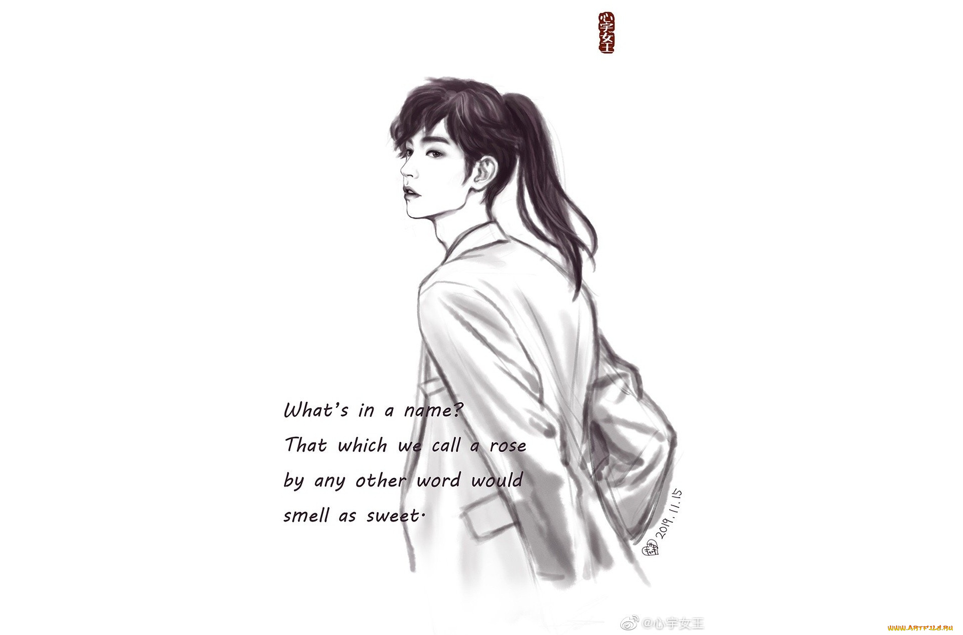 рисованное, люди, сун, цзиян, китайский, актёр, певец