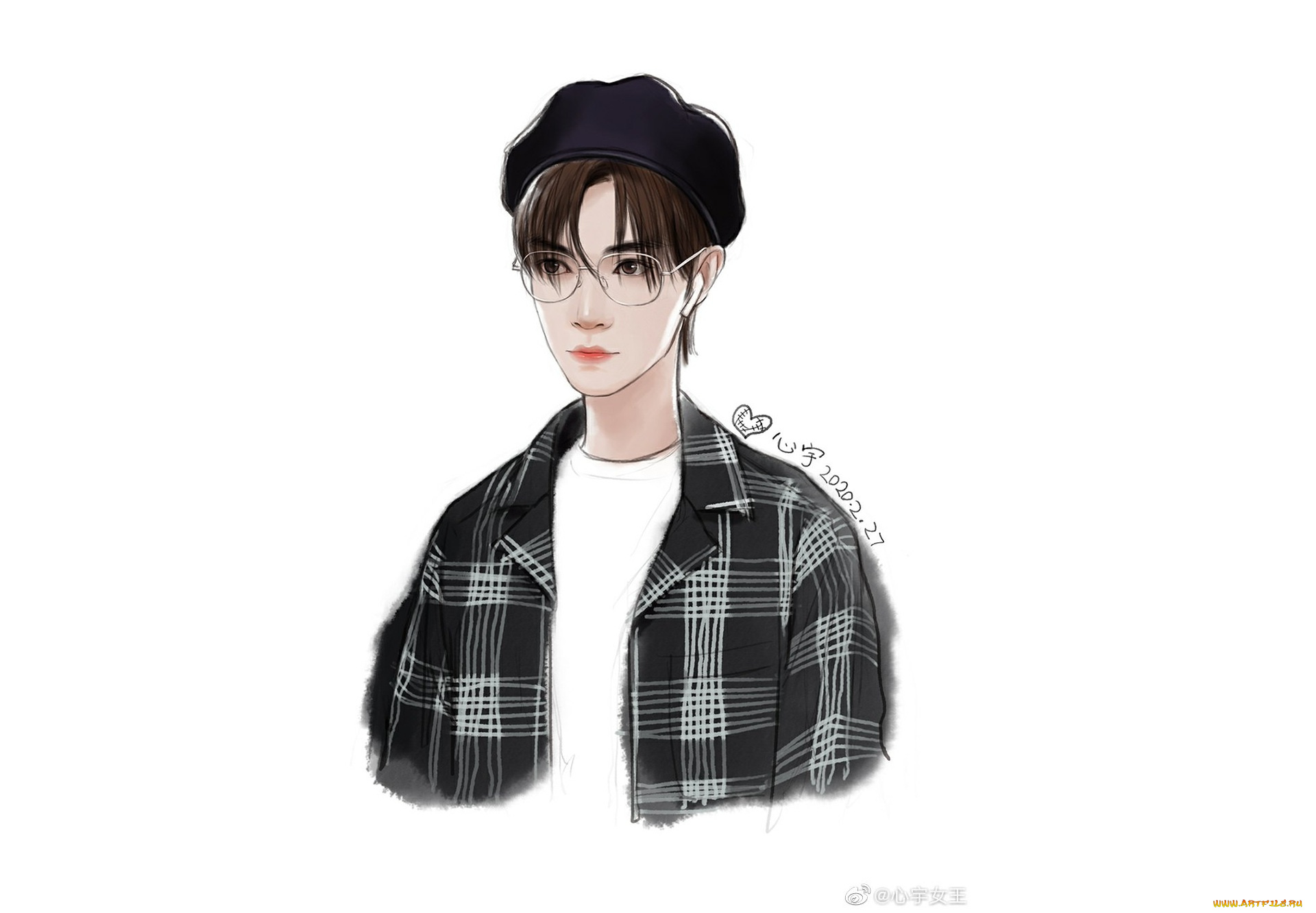 рисованное, люди, сун, цзиян, китайский, актёр, певец