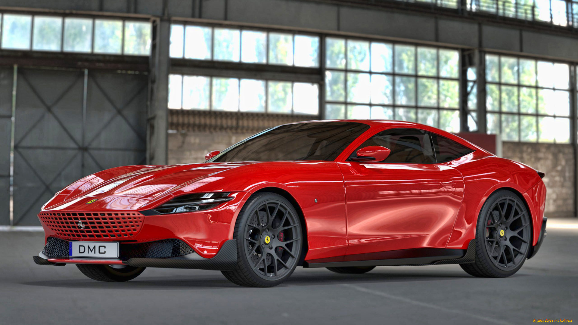 автомобили, ferrari, 2022, roma, fuego, by, dmc, 4k, экстерьер, вид, спереди, красное, спортивное, купе, новый, рома, фуэго, суперкар, итальянский, спорткар, феррари