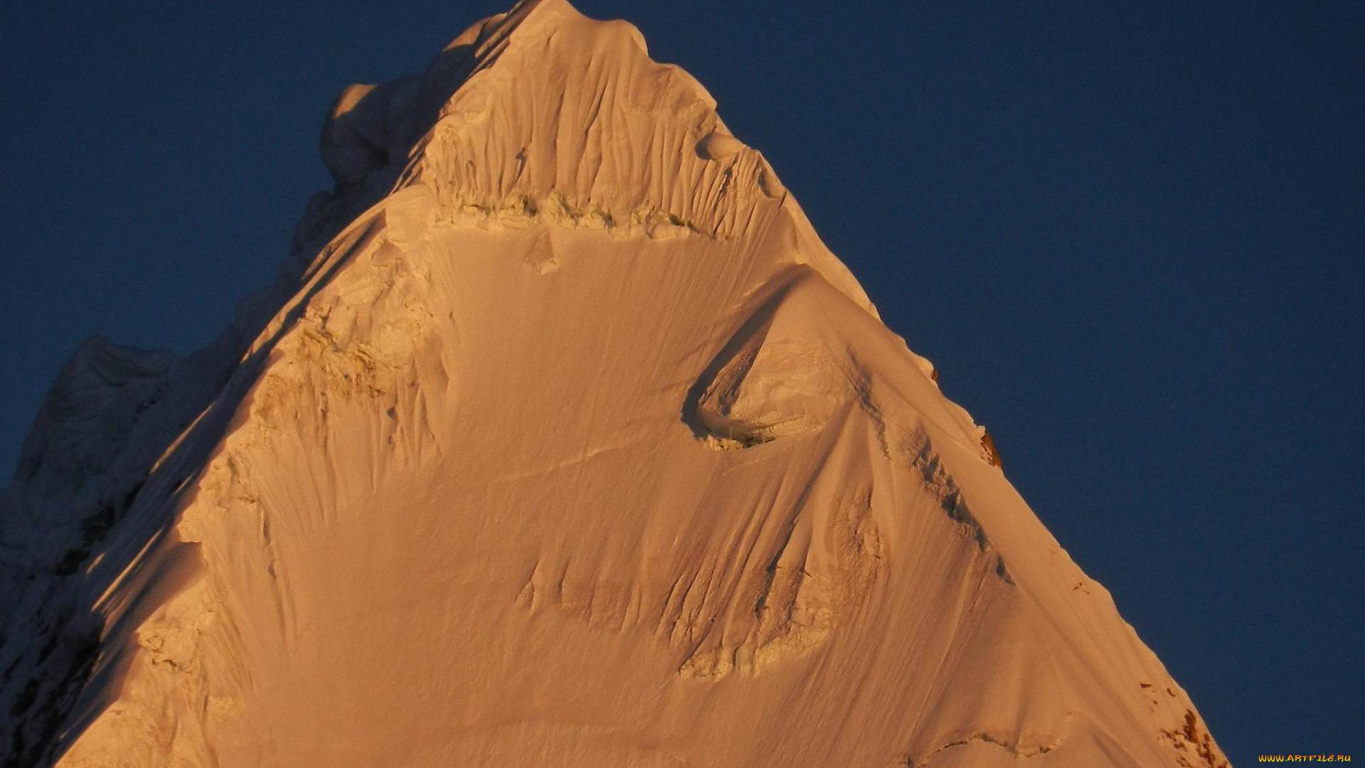 природа, горы, гора, снег