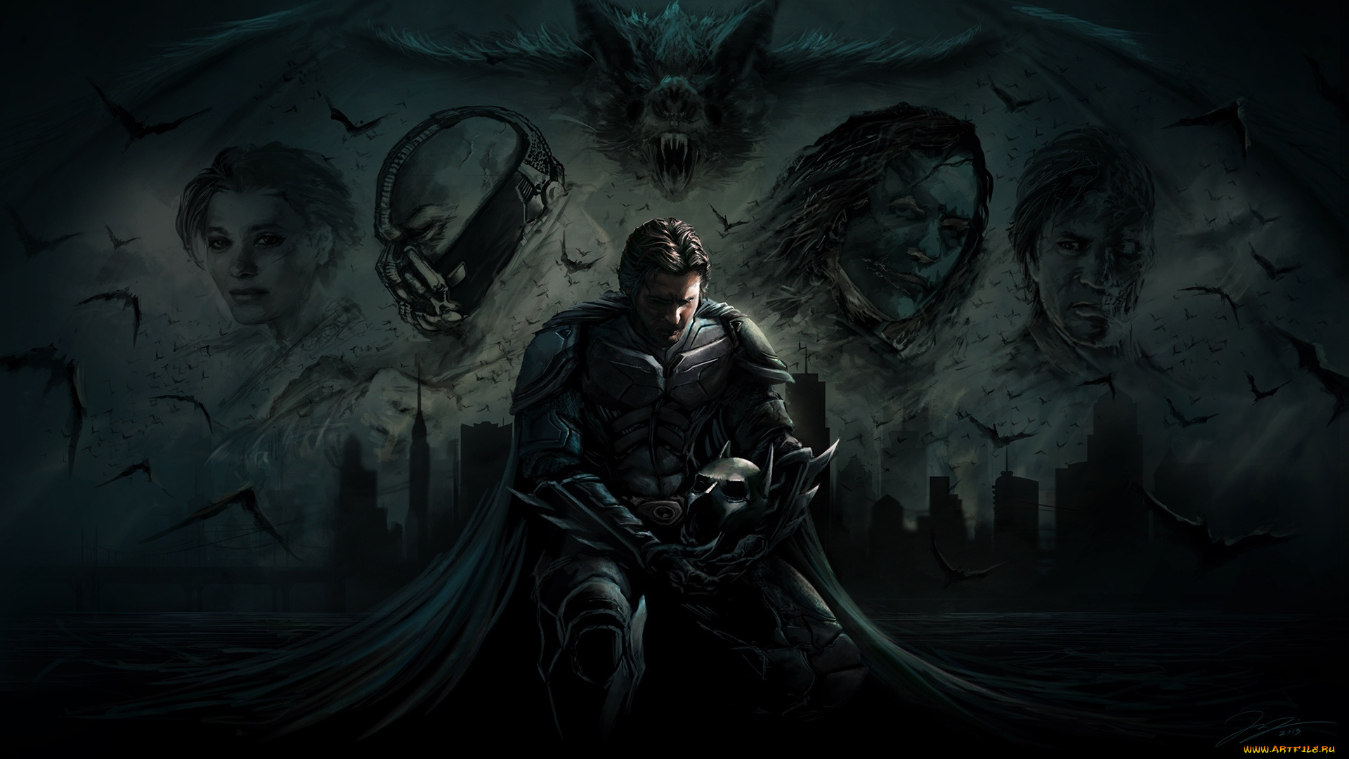 рисованное, кино, , мультфильмы, darkknight