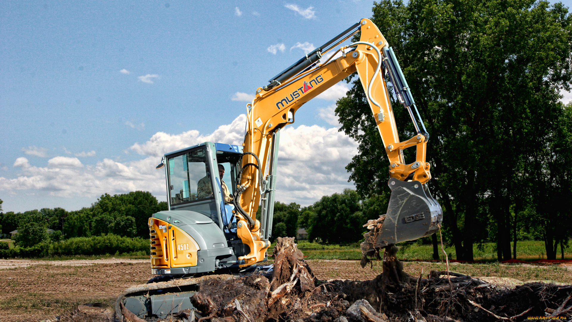 техника, экскаваторы, mustang, 450z, nxt2, cab, 4k, мини, экскаватор, тракторы, 2021, года, строительная, спецтехника, мустанг