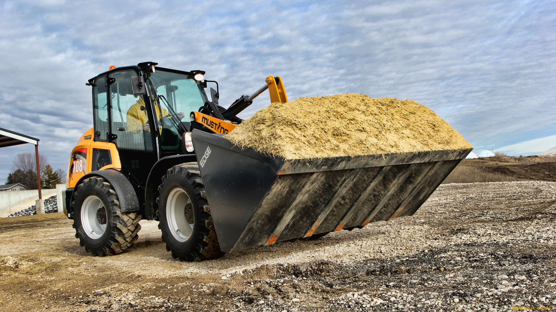 техника, фронтальные, погрузчики, mustang, 708, cab, 4k, сочлененные, погрузчики, 2021, строительная, спецтехника, мустанг