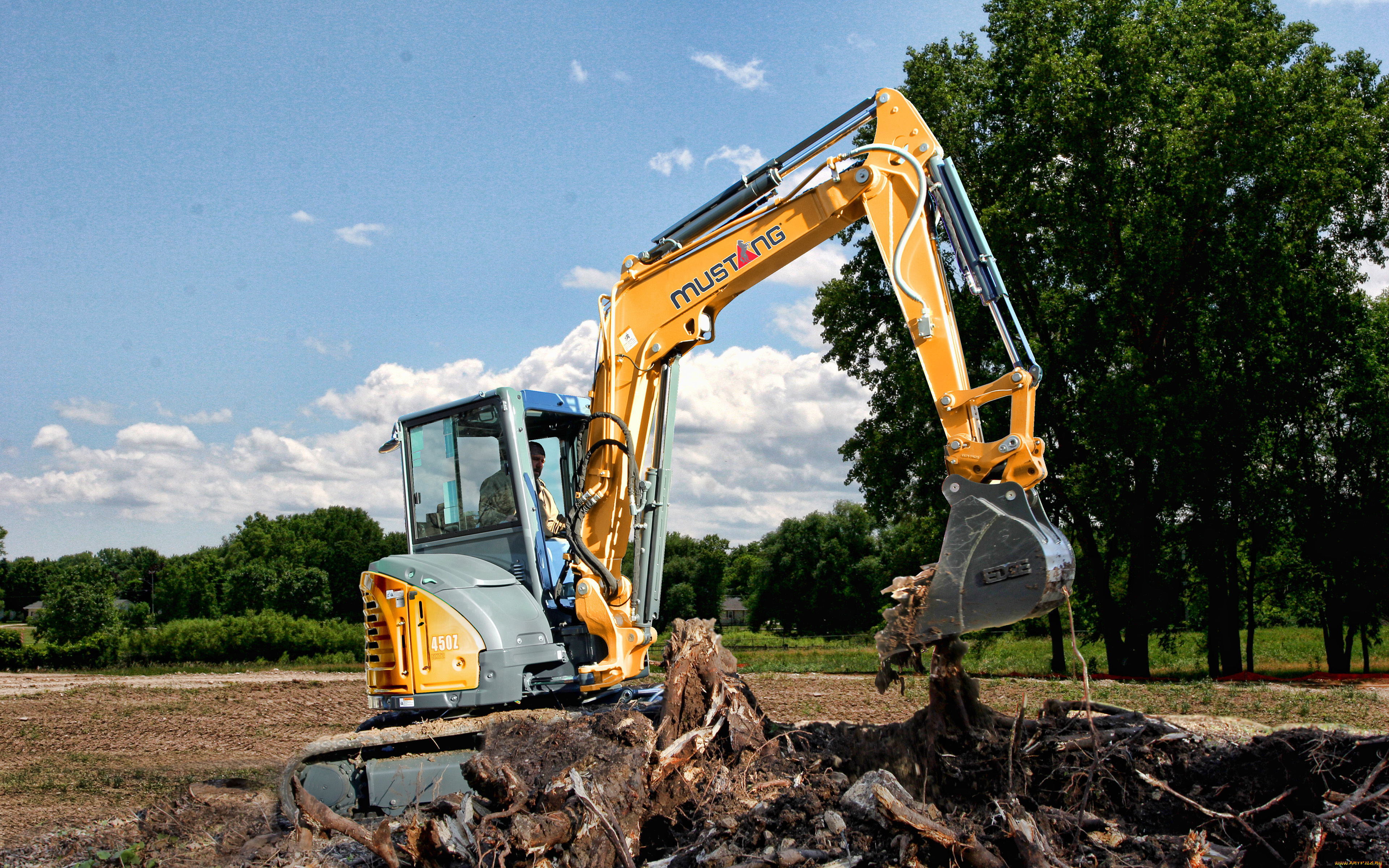 техника, экскаваторы, mustang, 450z, nxt2, cab, 4k, мини, экскаватор, тракторы, 2021, года, строительная, спецтехника, мустанг