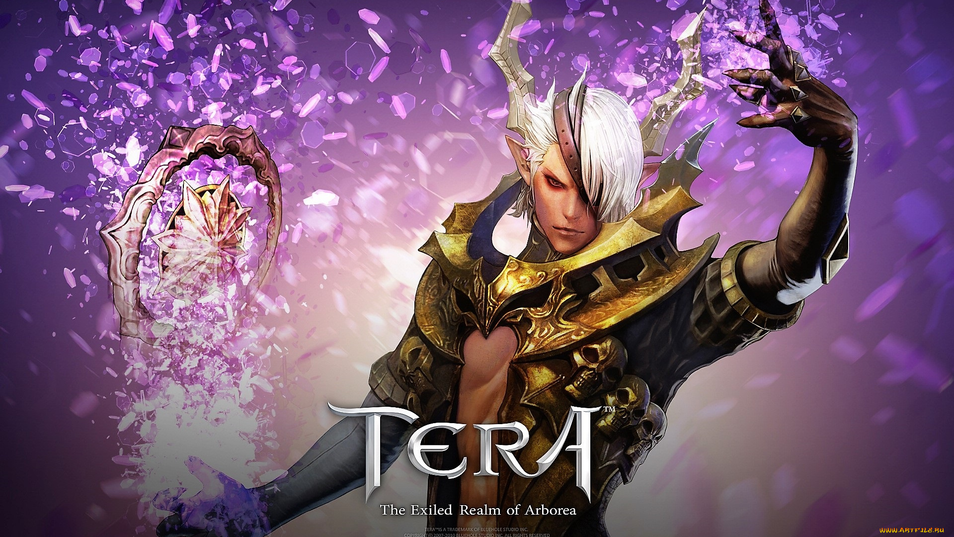видео, игры, tera, , the, exiled, realm, of, arborea, персонаж, рога, магия