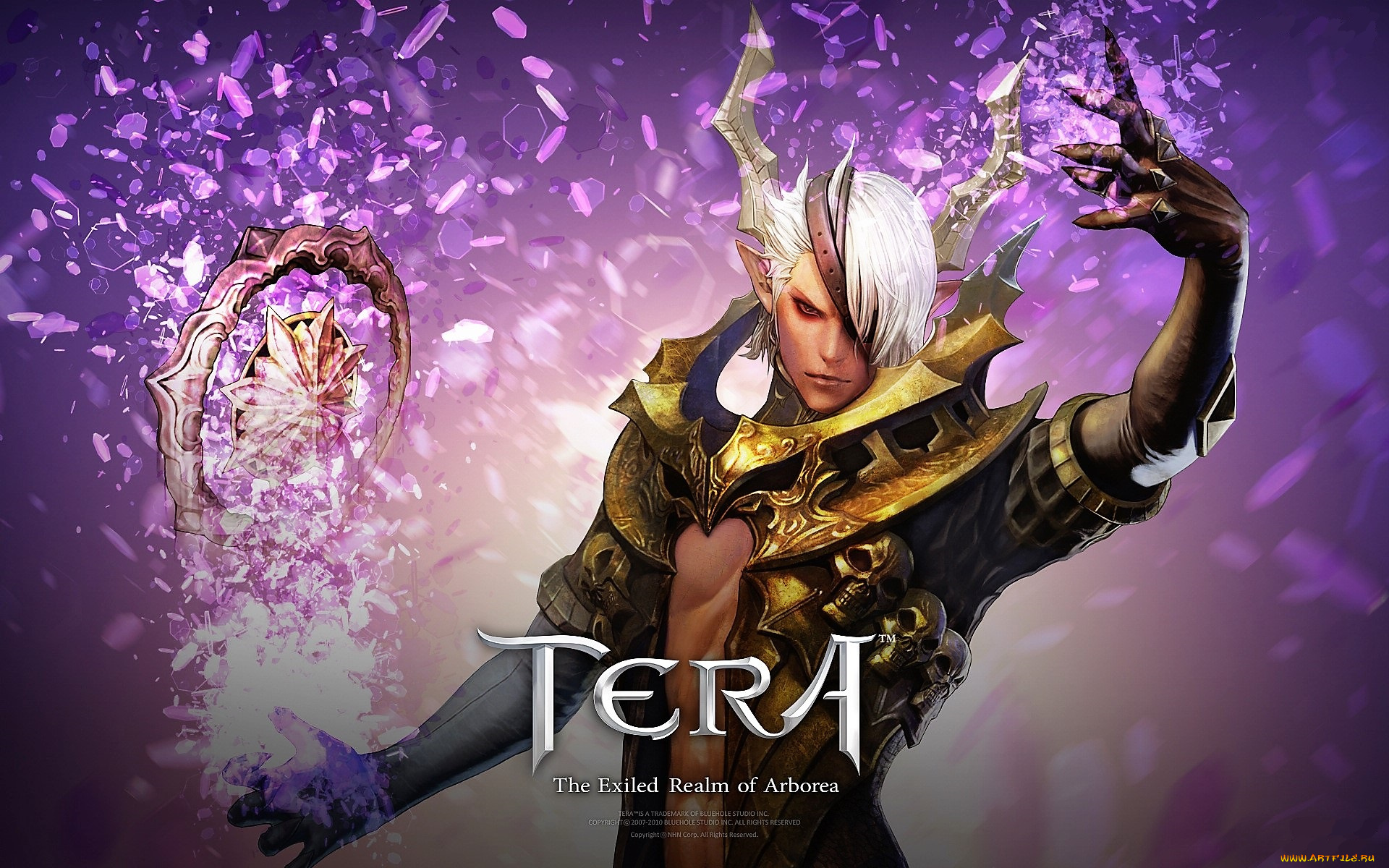 видео, игры, tera, , the, exiled, realm, of, arborea, персонаж, рога, магия