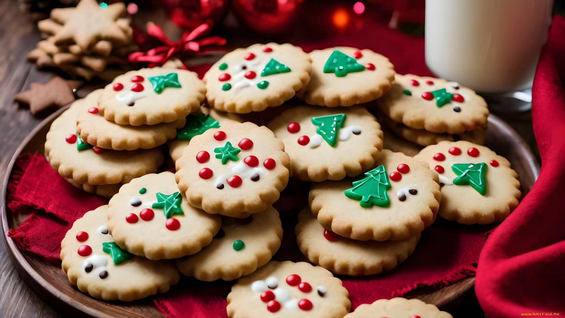 праздничные, угощения, печенье